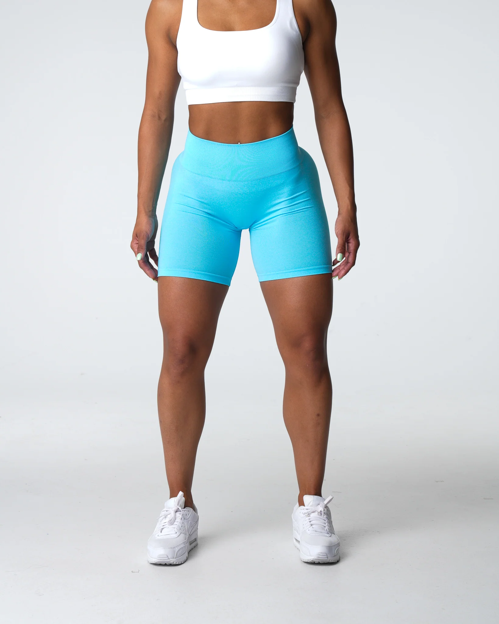 Aqua Contour Seamless Shorts - Image 3