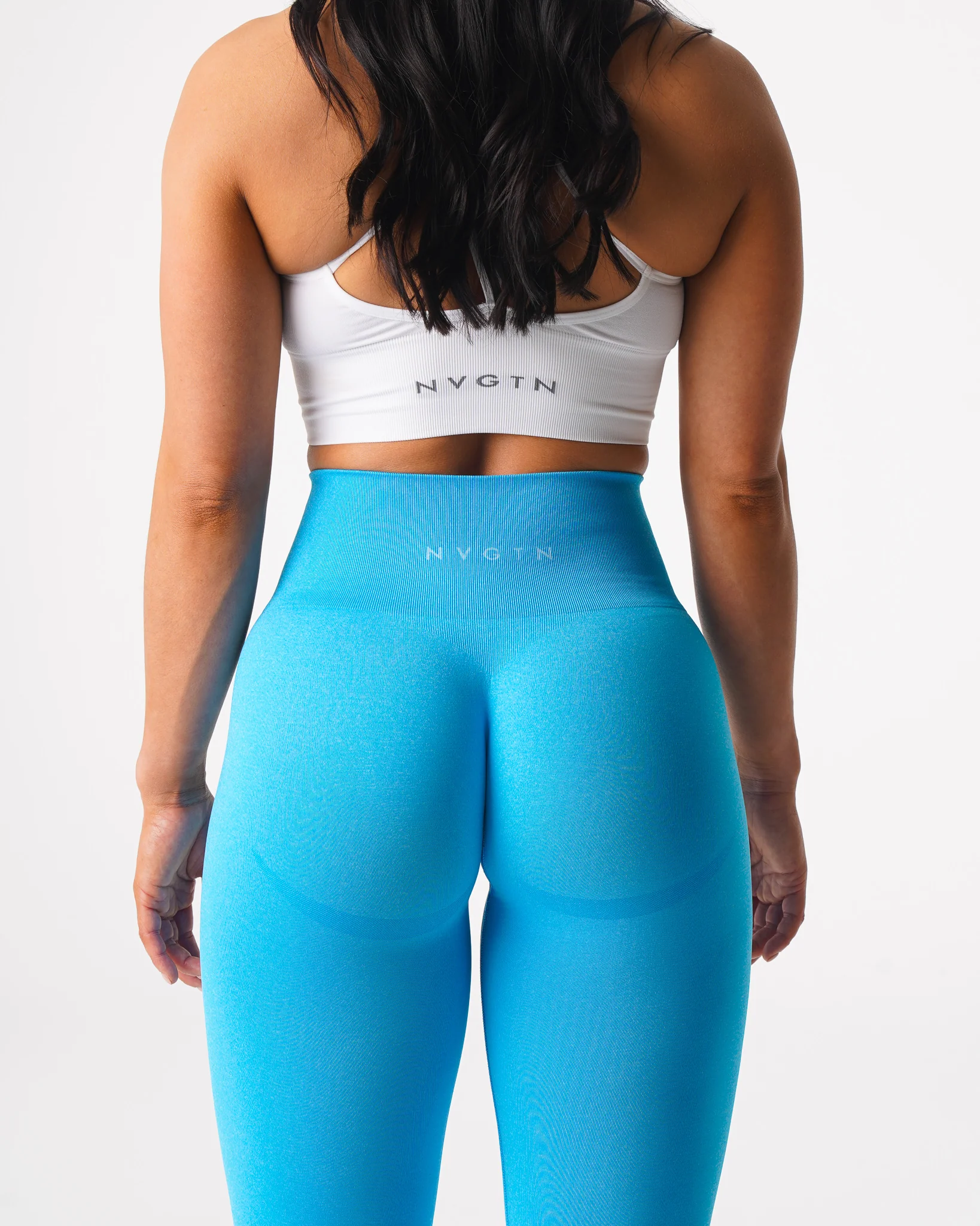 Aqua Curve Seamless Leggings - Image 2