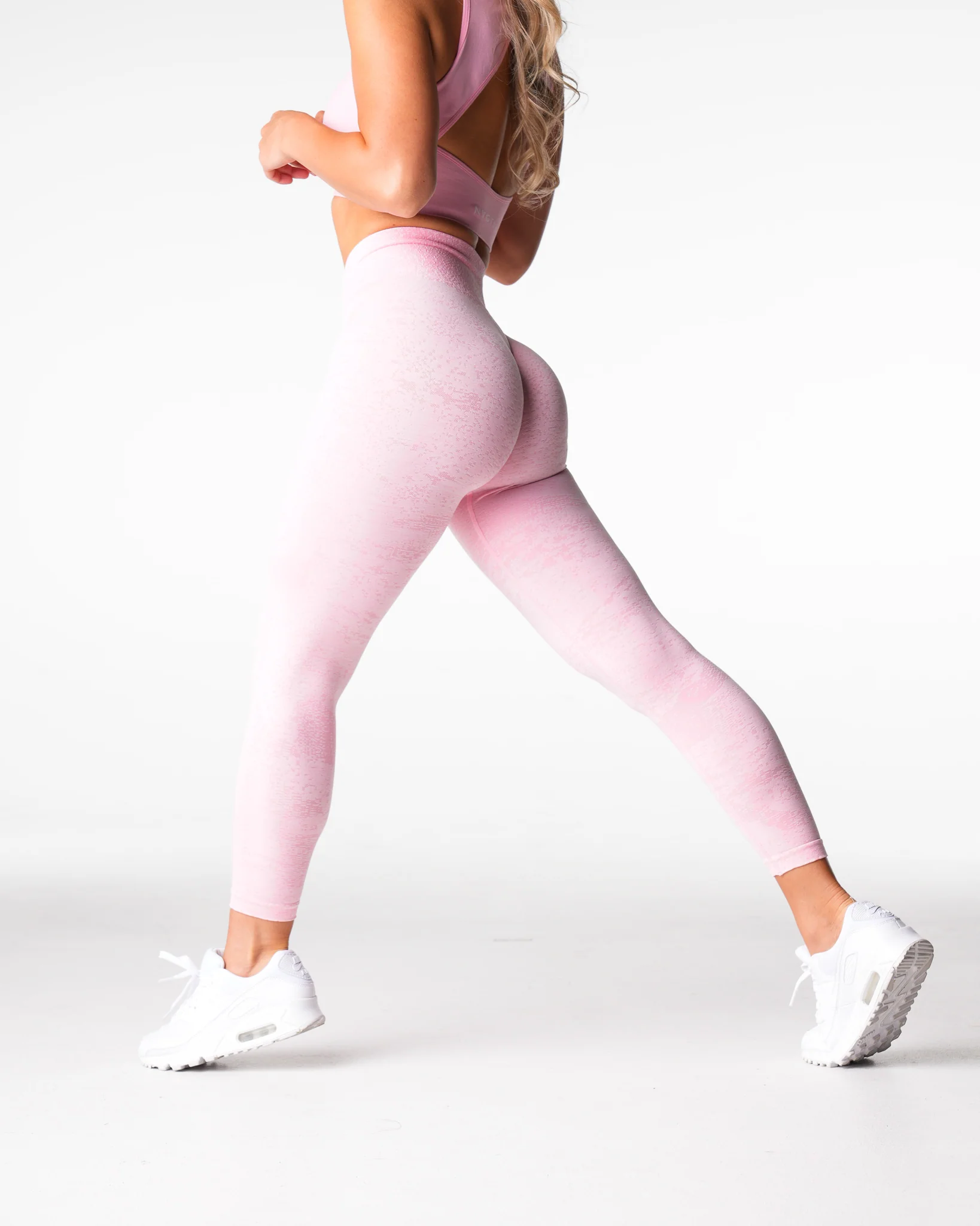 Baby Pink Digital Seamless Leggings - Image 3