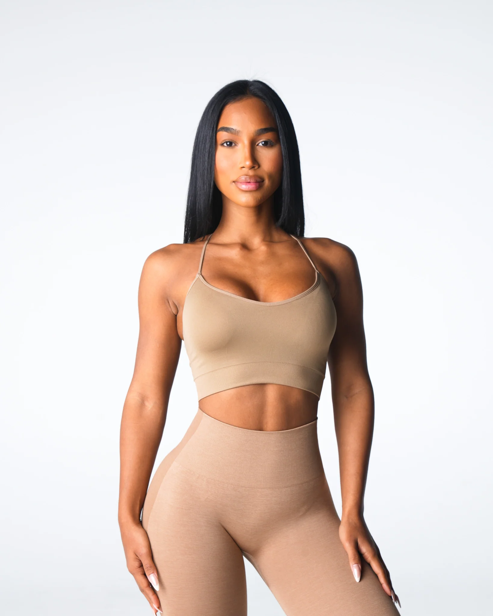 Beige Cascade Seamless Bra - Image 2