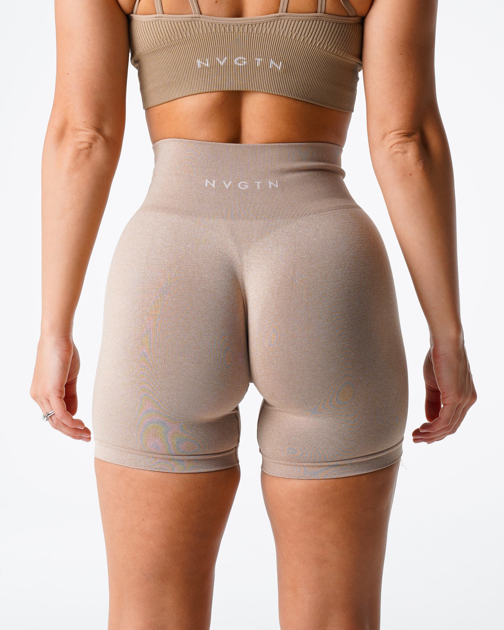 Beige Pro Seamless Shorts - Image 2