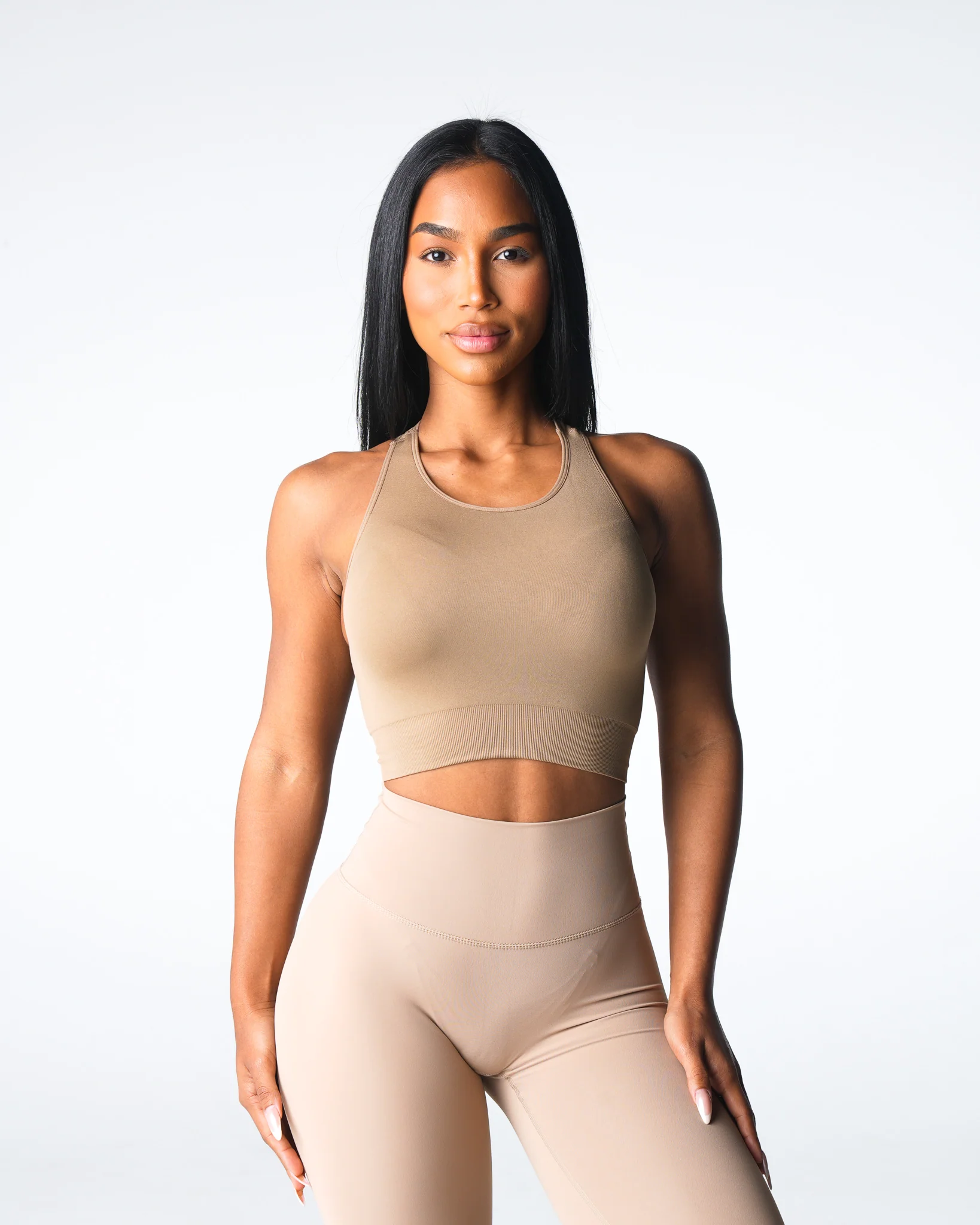 Beige Resilience Seamless Bra - Image 2
