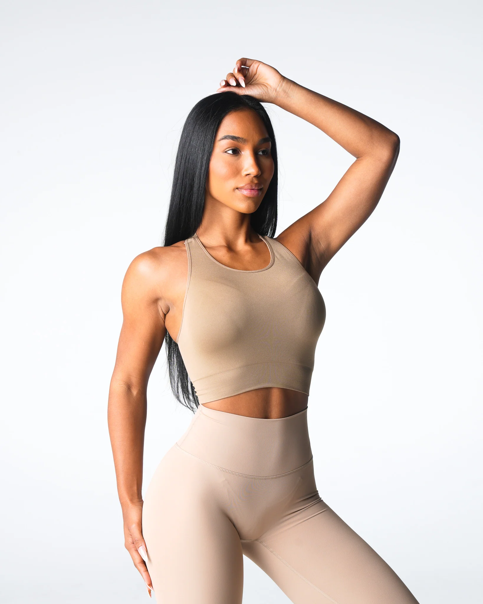 Beige Resilience Seamless Bra - Image 3