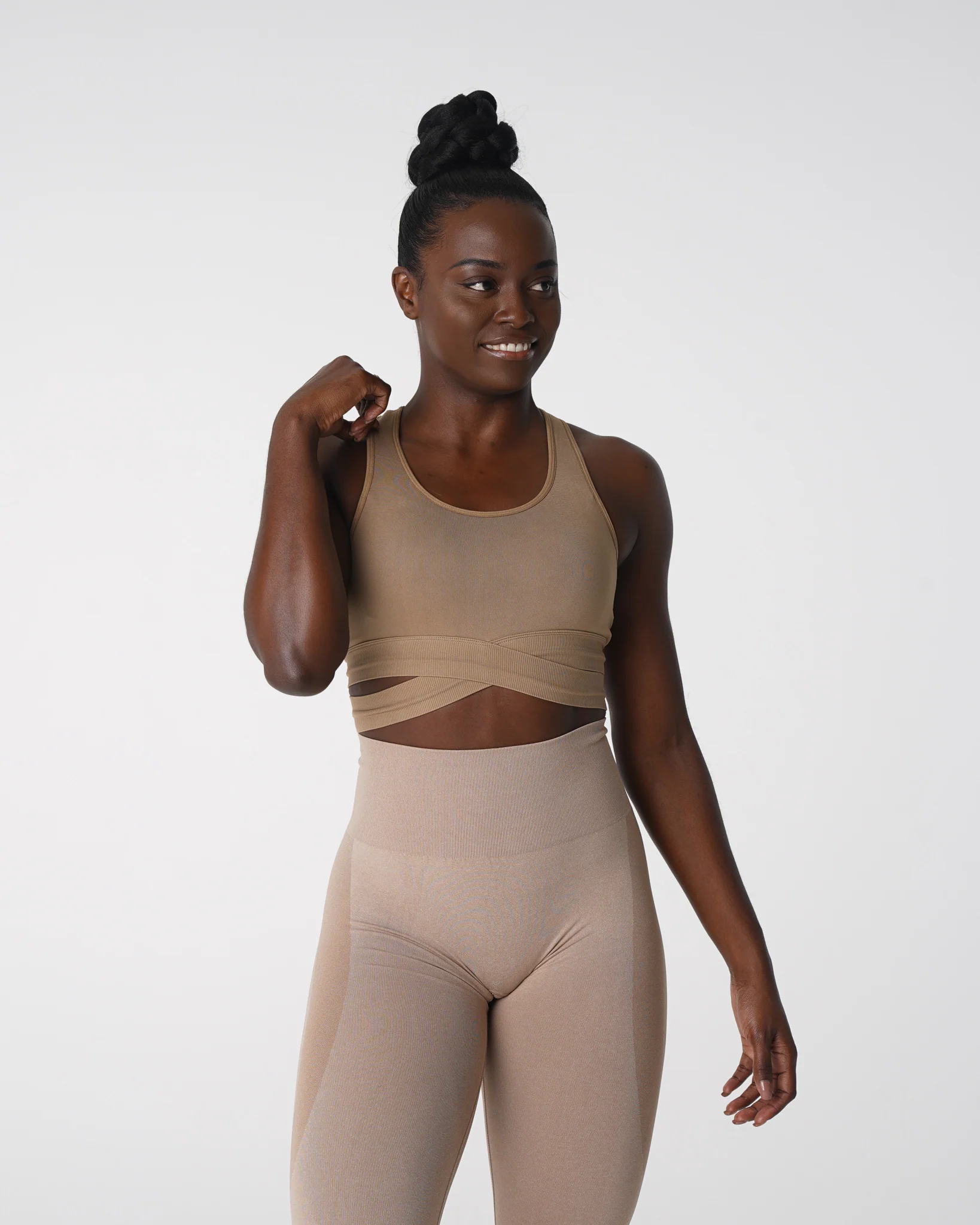 Beige Sculpt Seamless Bra Top - Image 3