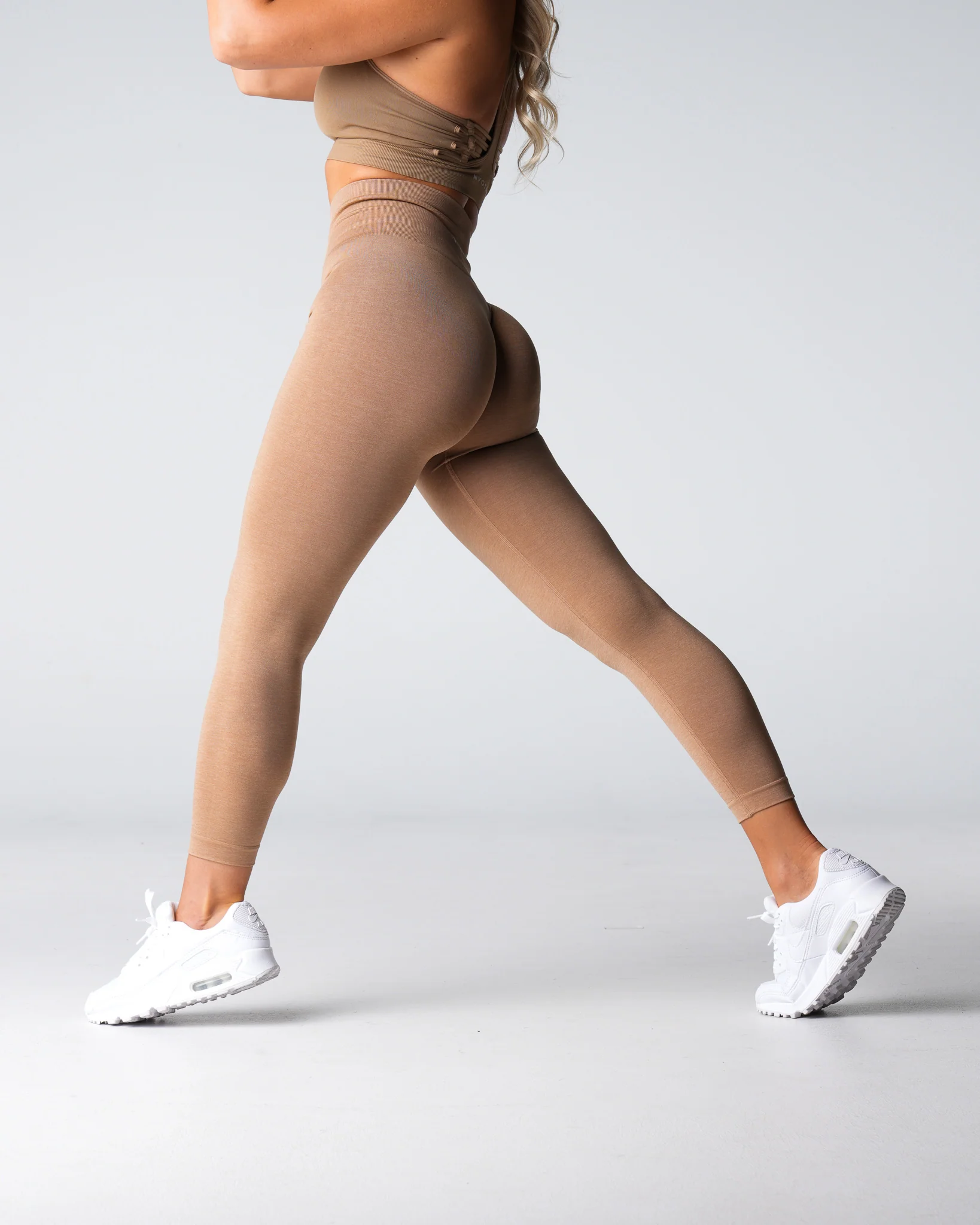 Beige Shape Seamless Leggings - Image 3