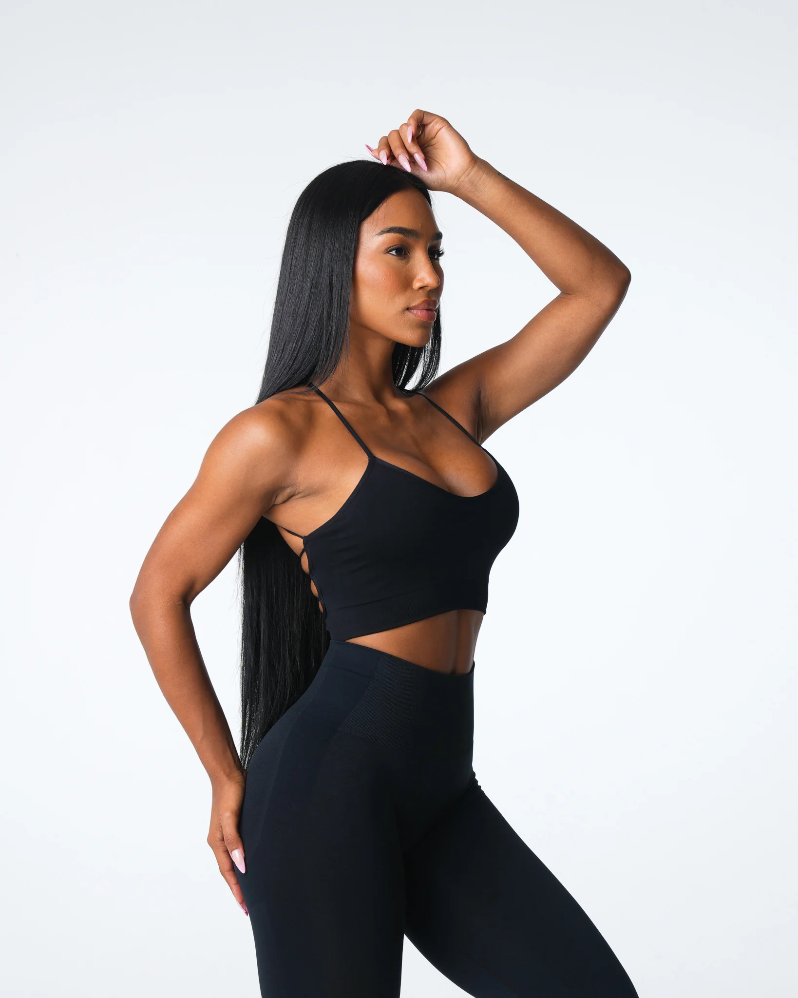 Black Cascade Seamless Bra - Image 3