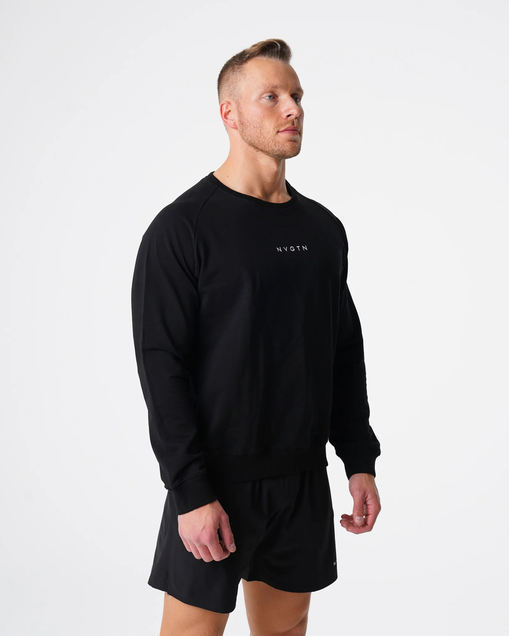 Black Crew Neck Sweatshirt - Image 2