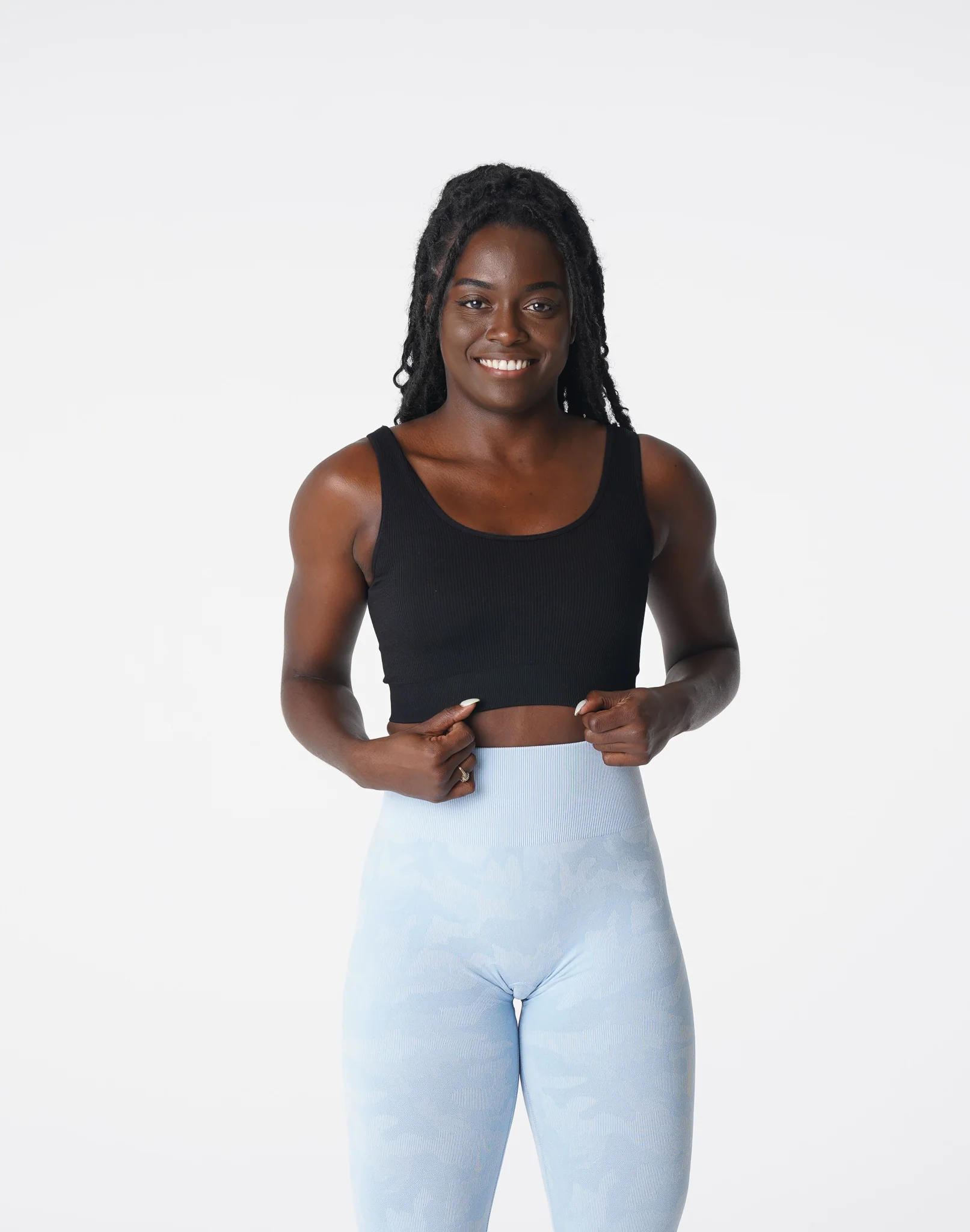 Black Desire Ribbed Seamless Bra - Image 2