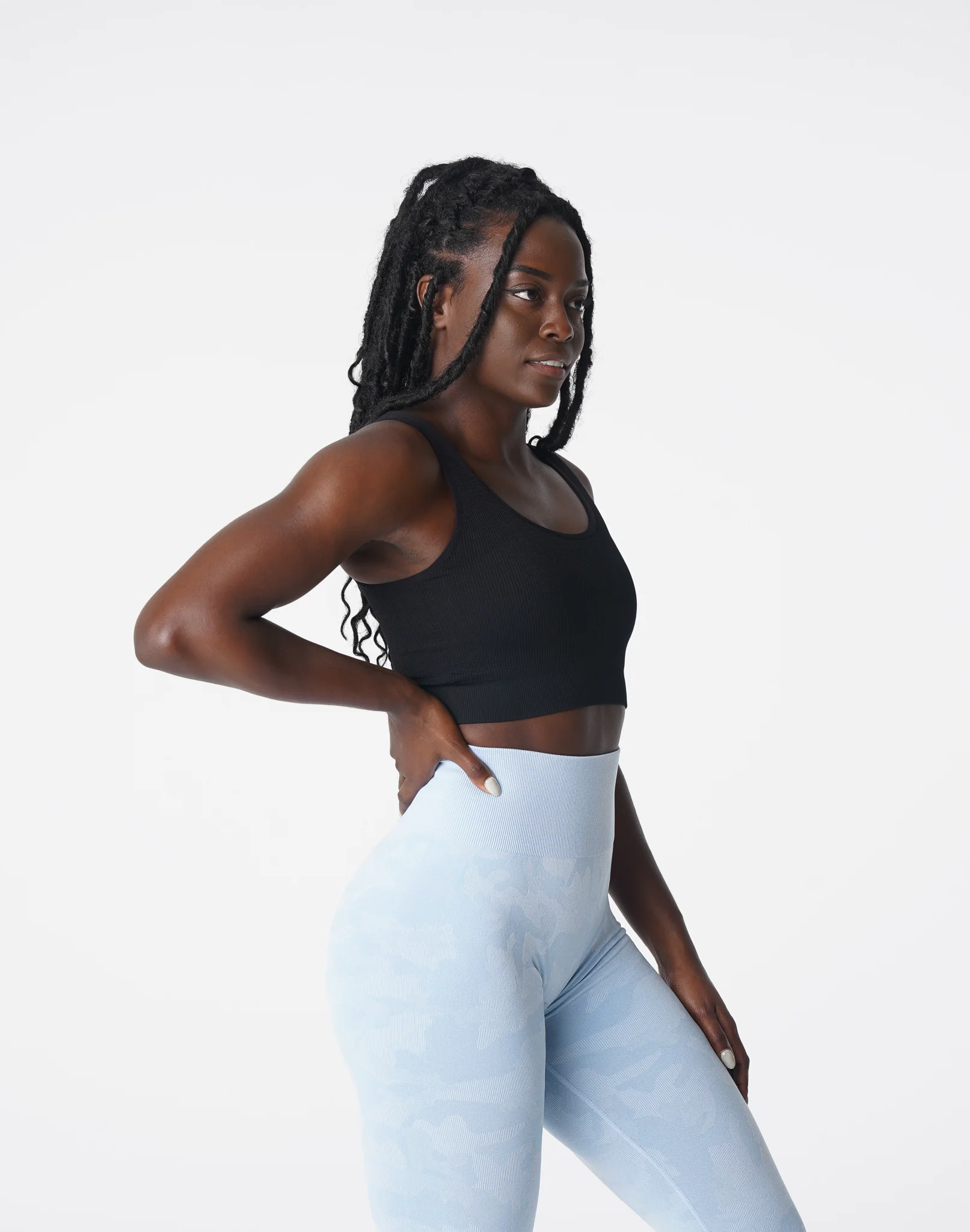 Black Desire Ribbed Seamless Bra - Image 3