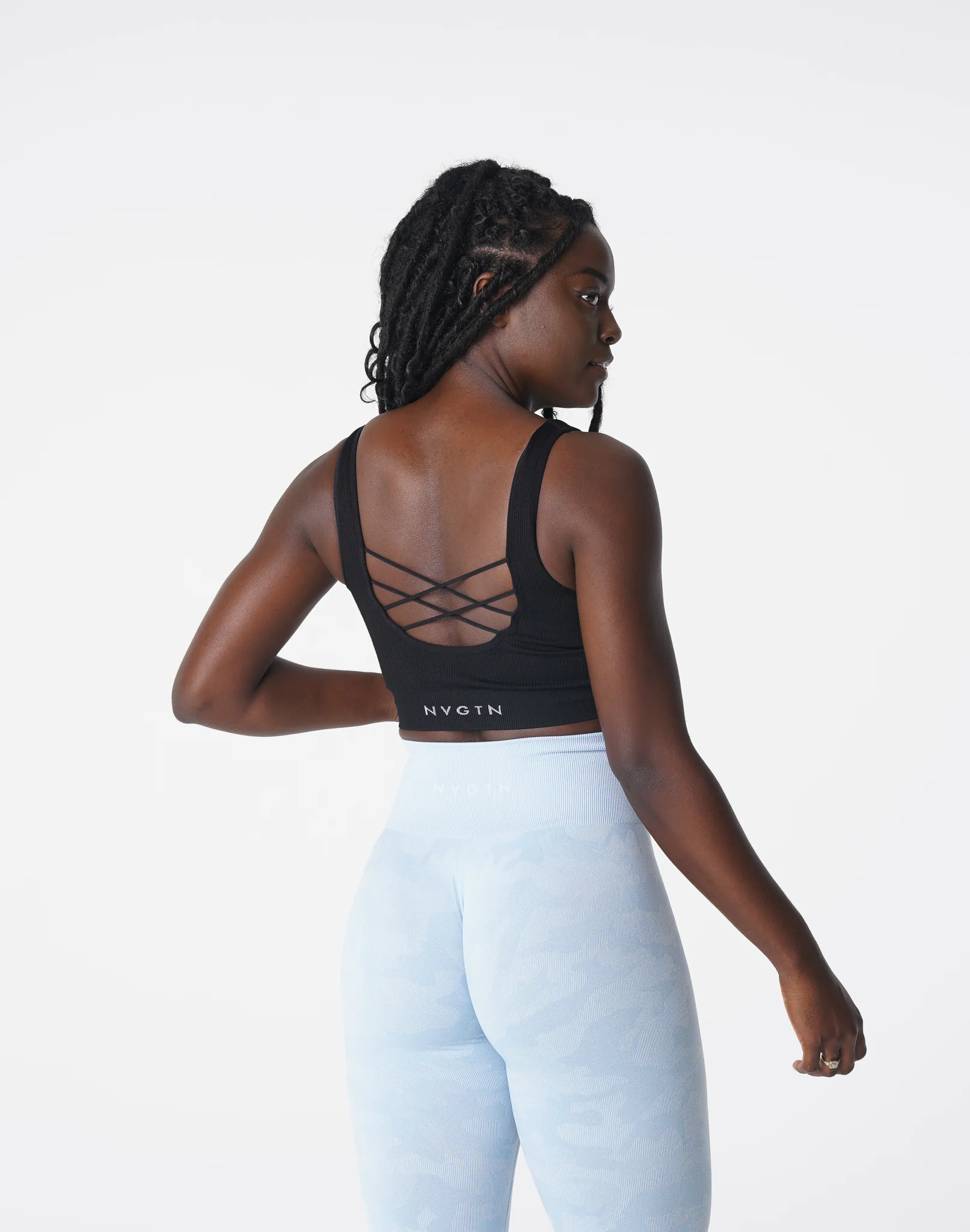 Black Desire Ribbed Seamless Bra - Image 4