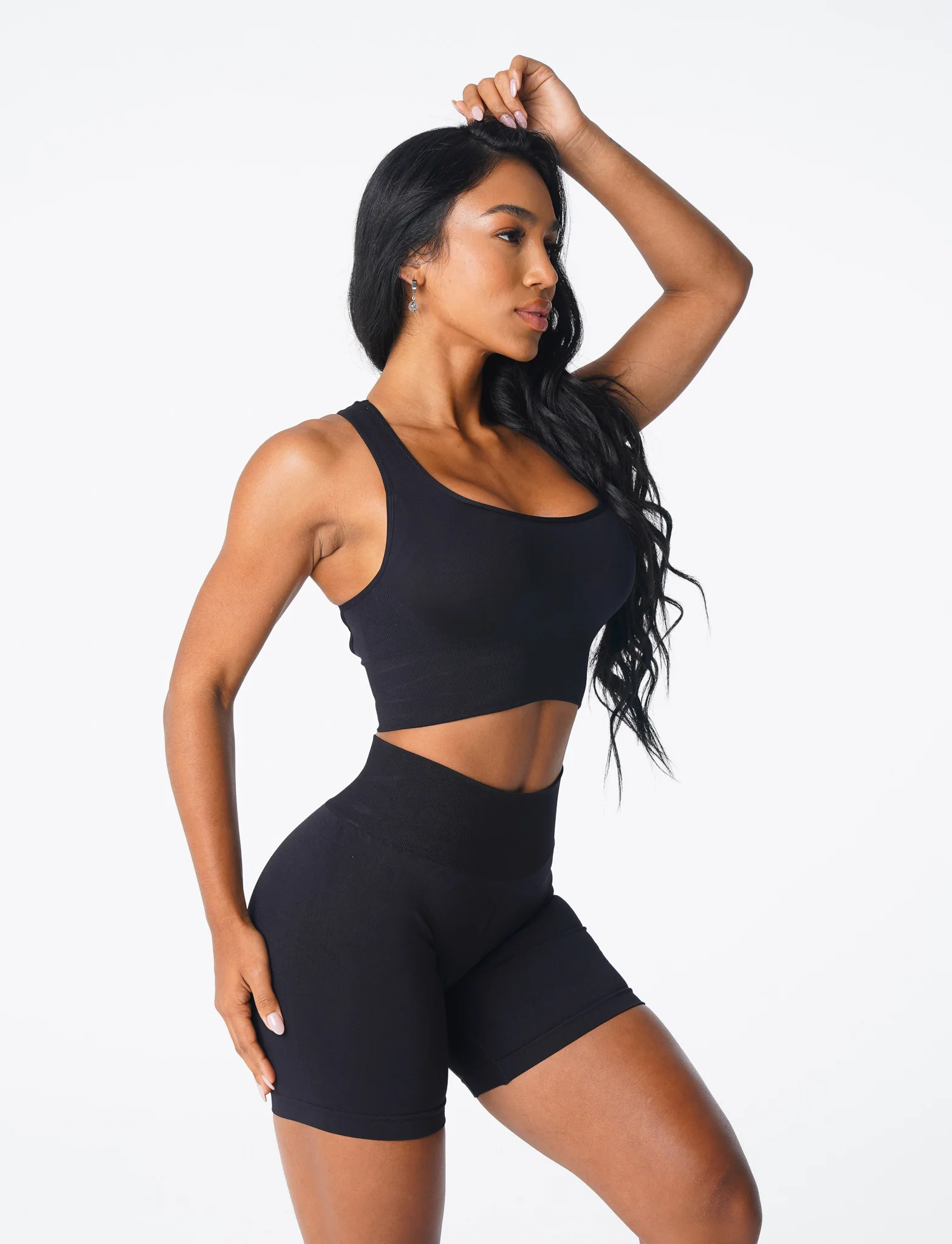 Black Ignite Seamless Bra - Image 2
