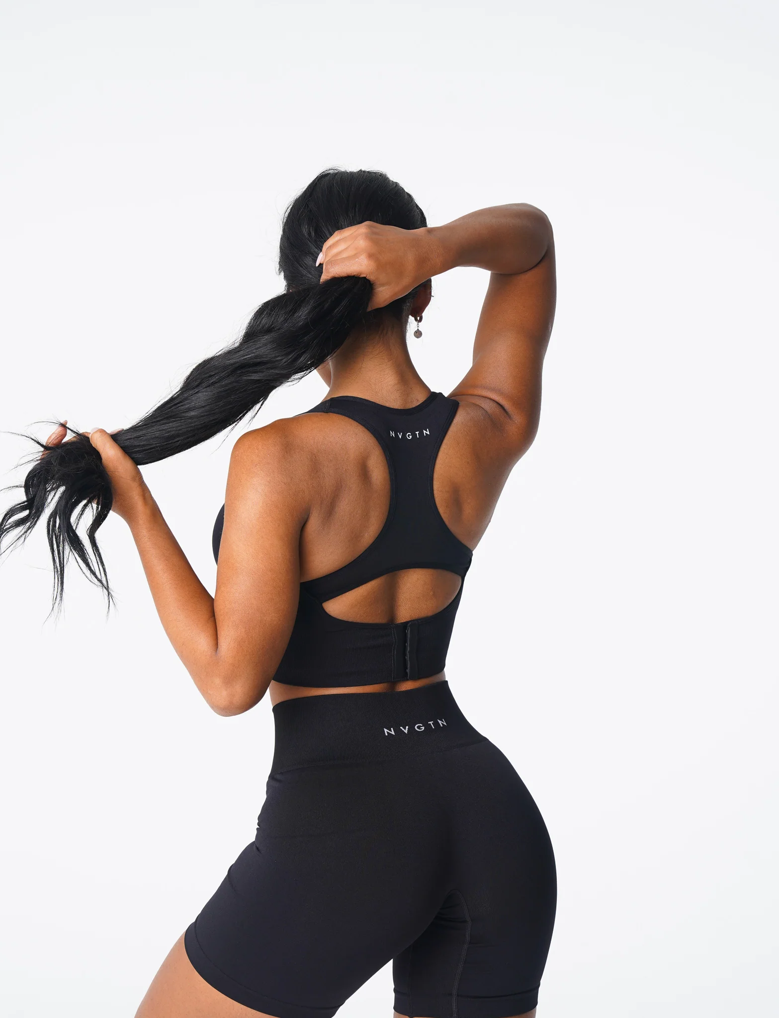 Black Ignite Seamless Bra - Image 3