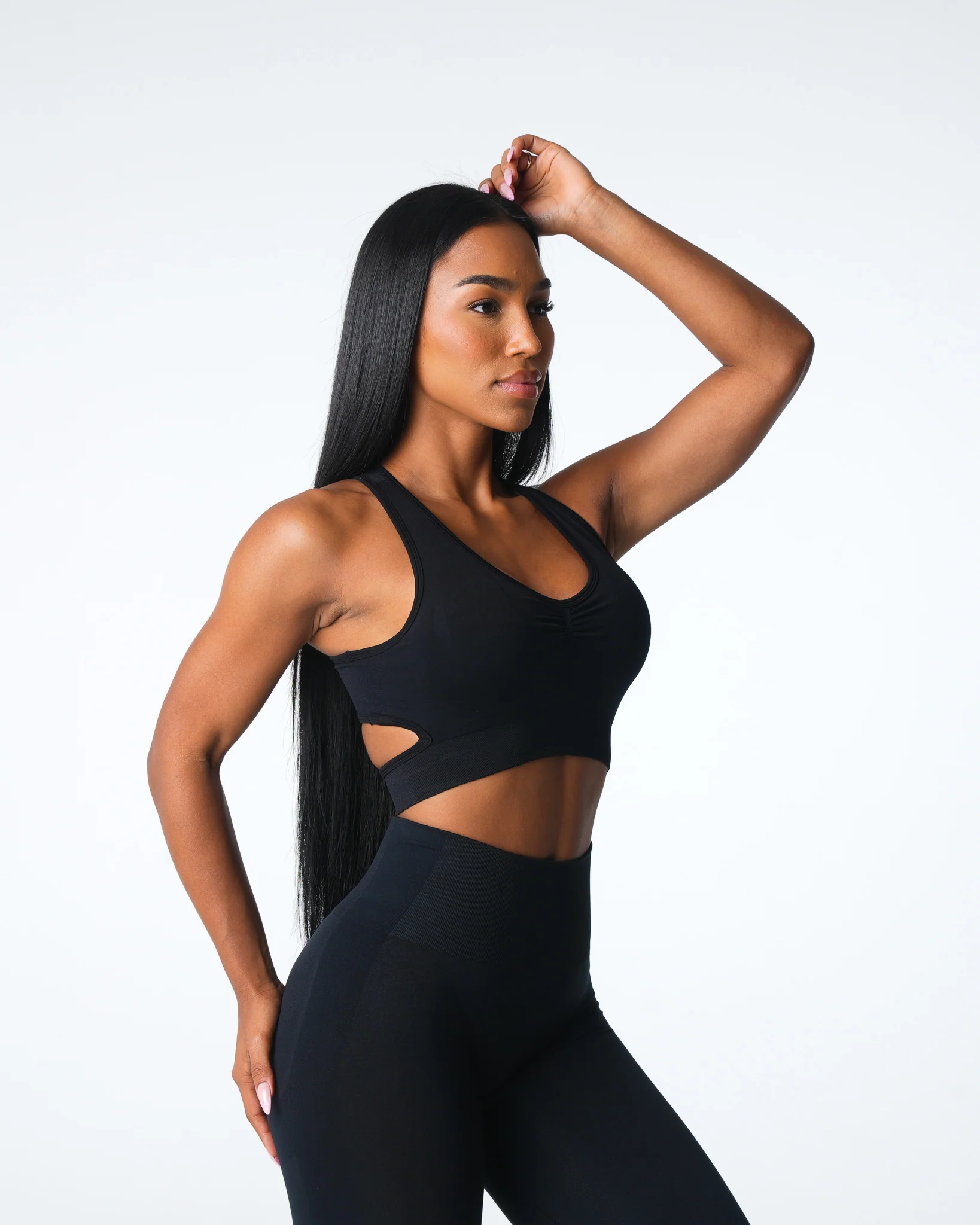 Black Rise Seamless Bra - Image 3