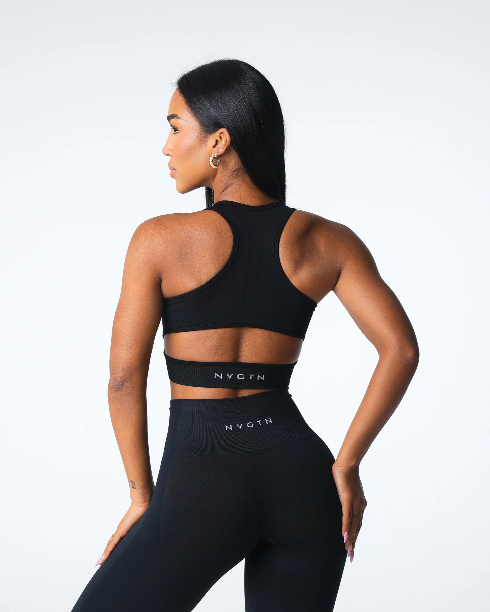 Black Rise Seamless Bra - Image 4