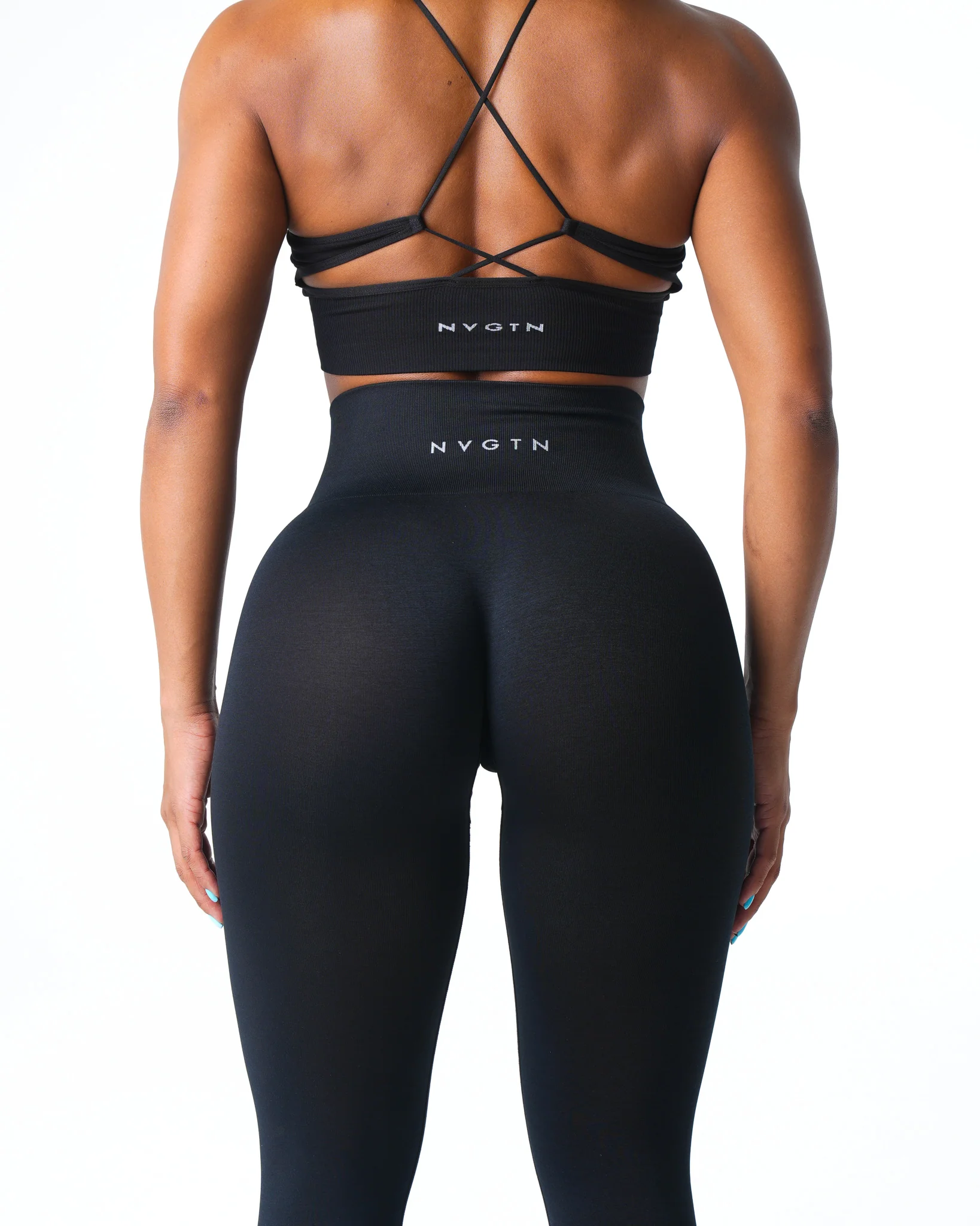 Black Shape Seamless Leggings - Image 2