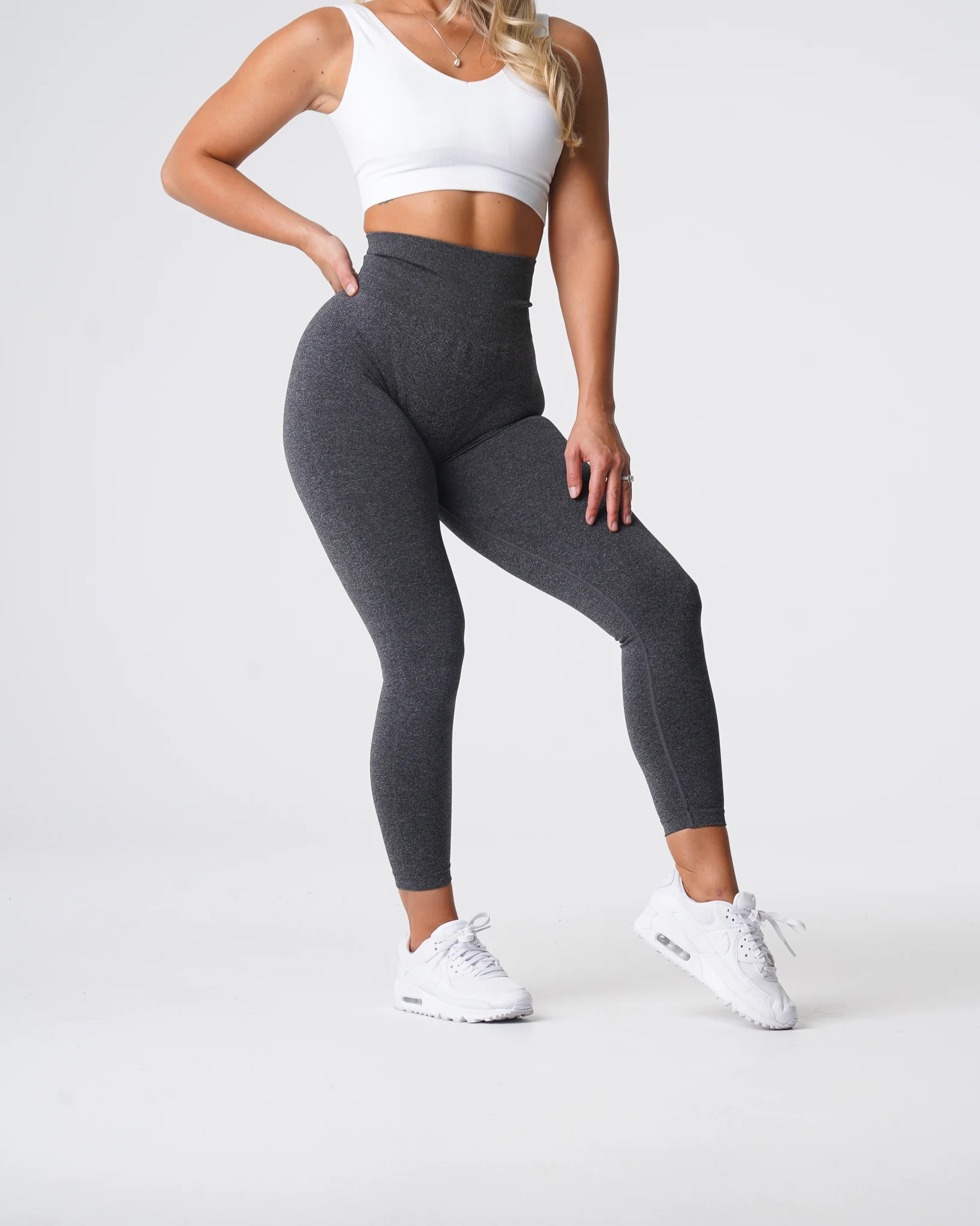 Black Speckled NV Seamless Leggings - Image 3