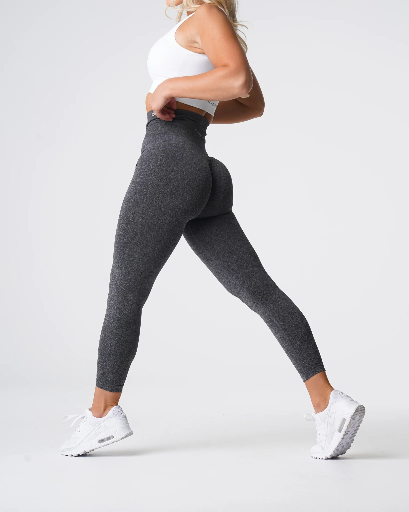 Black Speckled NV Seamless Leggings - Image 4
