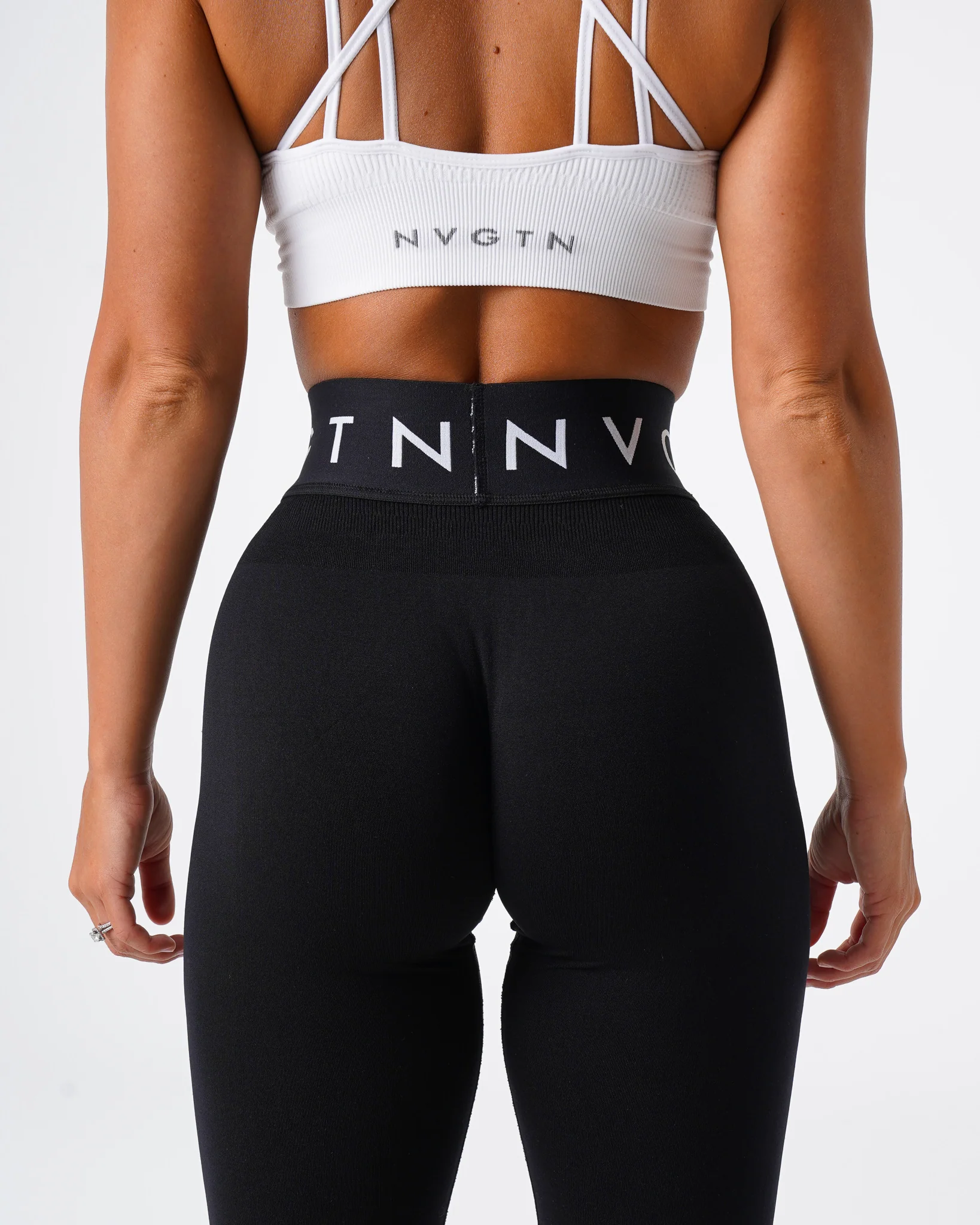 Black Sport Seamless Leggings - Image 2