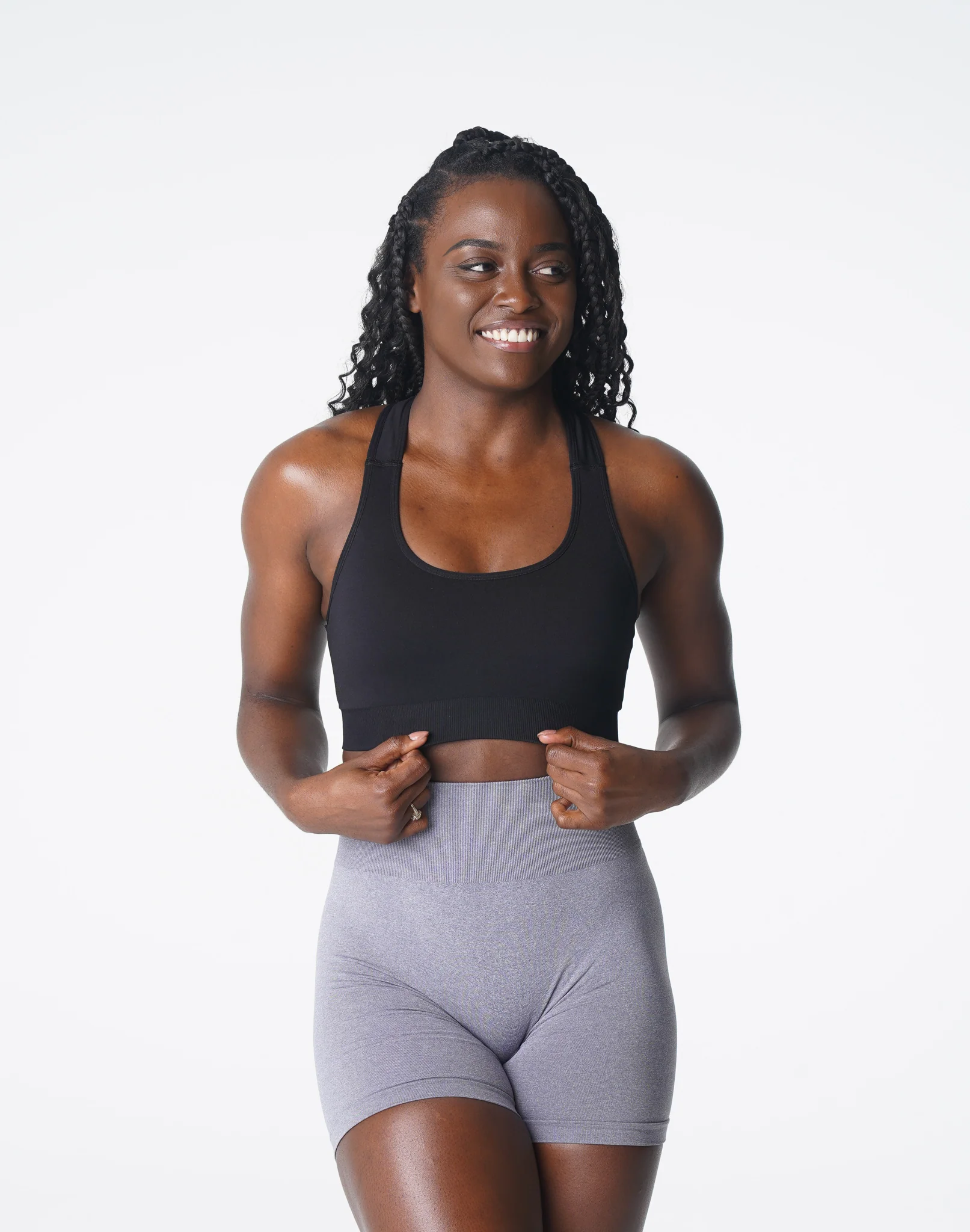 Black Surge Seamless Bra - Image 2