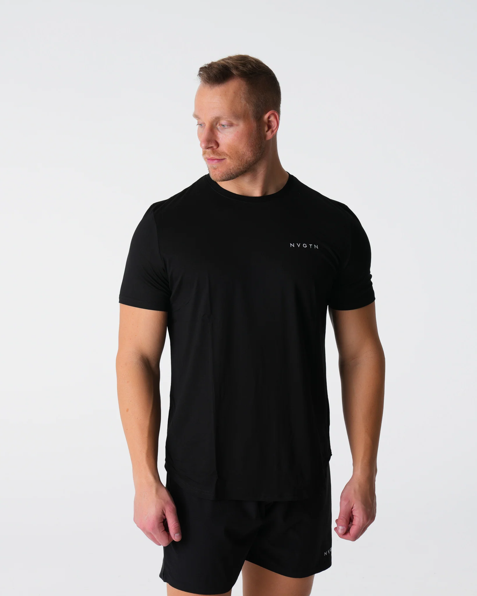 Black Tech Fitted Tee - Image 3