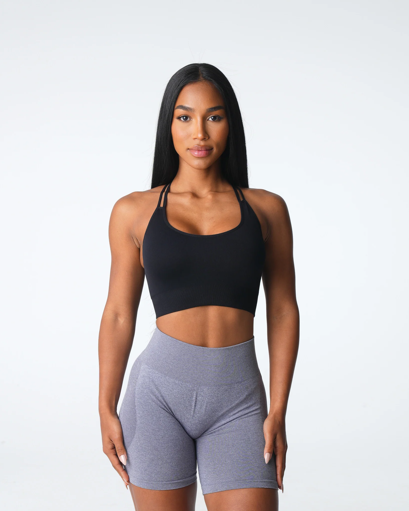 Black Virtue Seamless Bra - Image 2