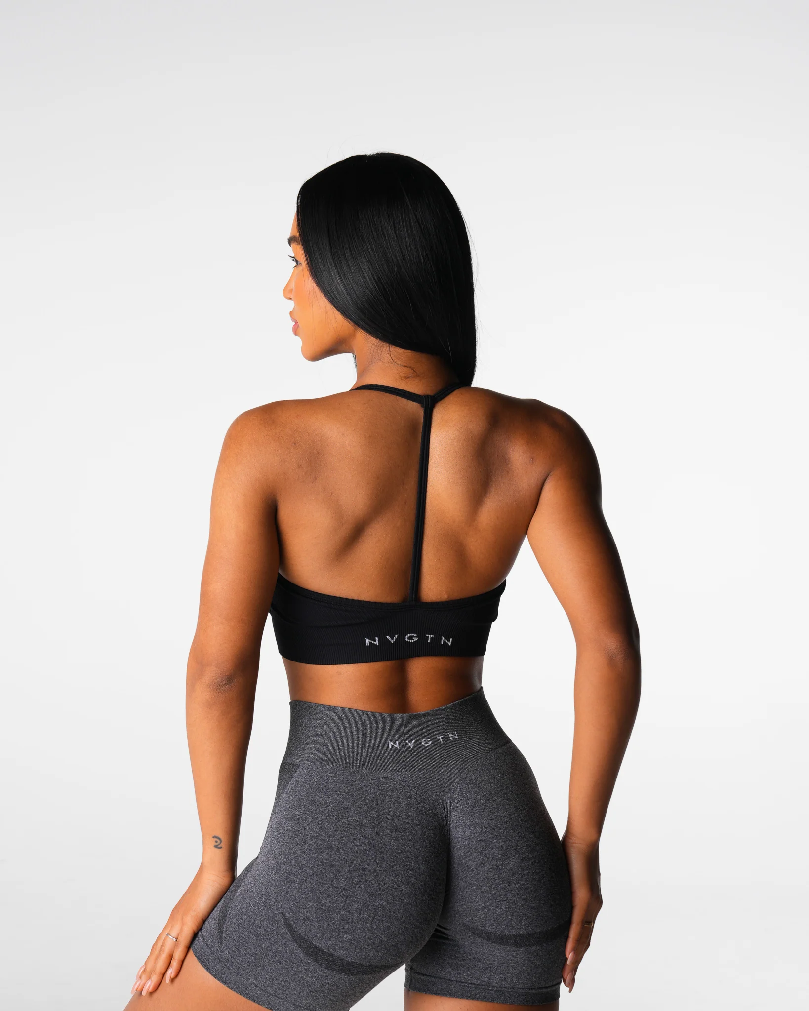Black Wander Seamless Bra - Image 4