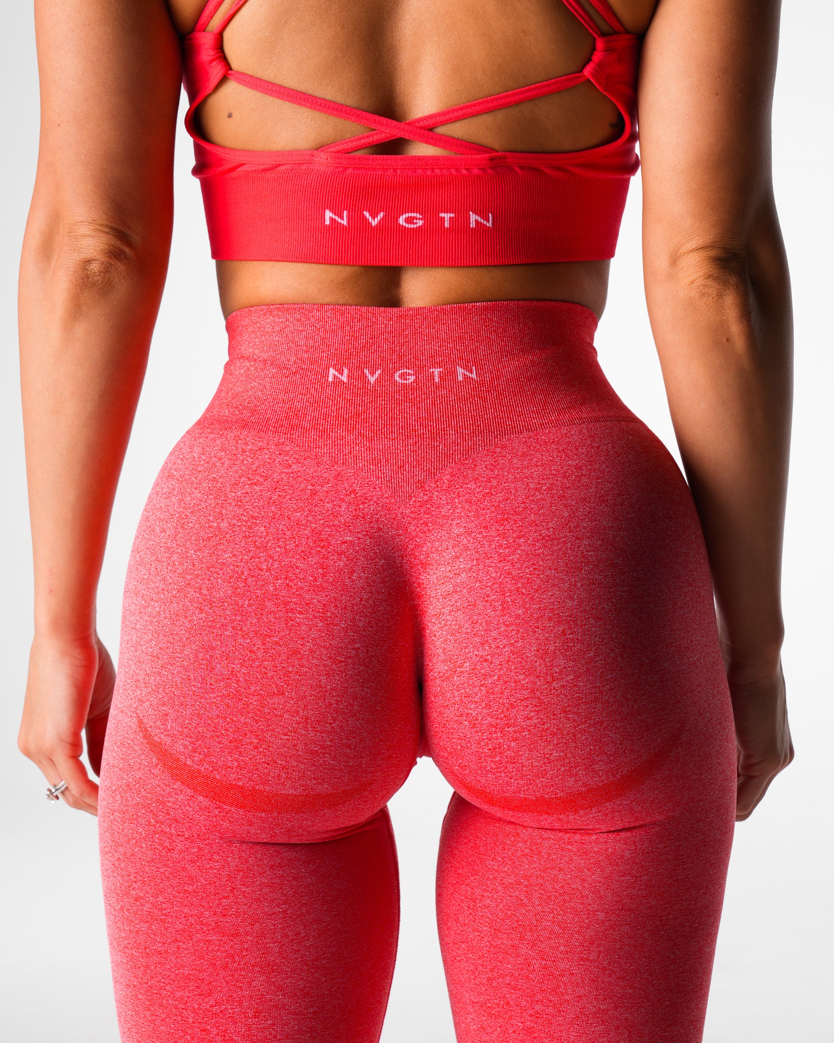 Candy Apple Mid Rise Contour Seamless Leggings - Image 2