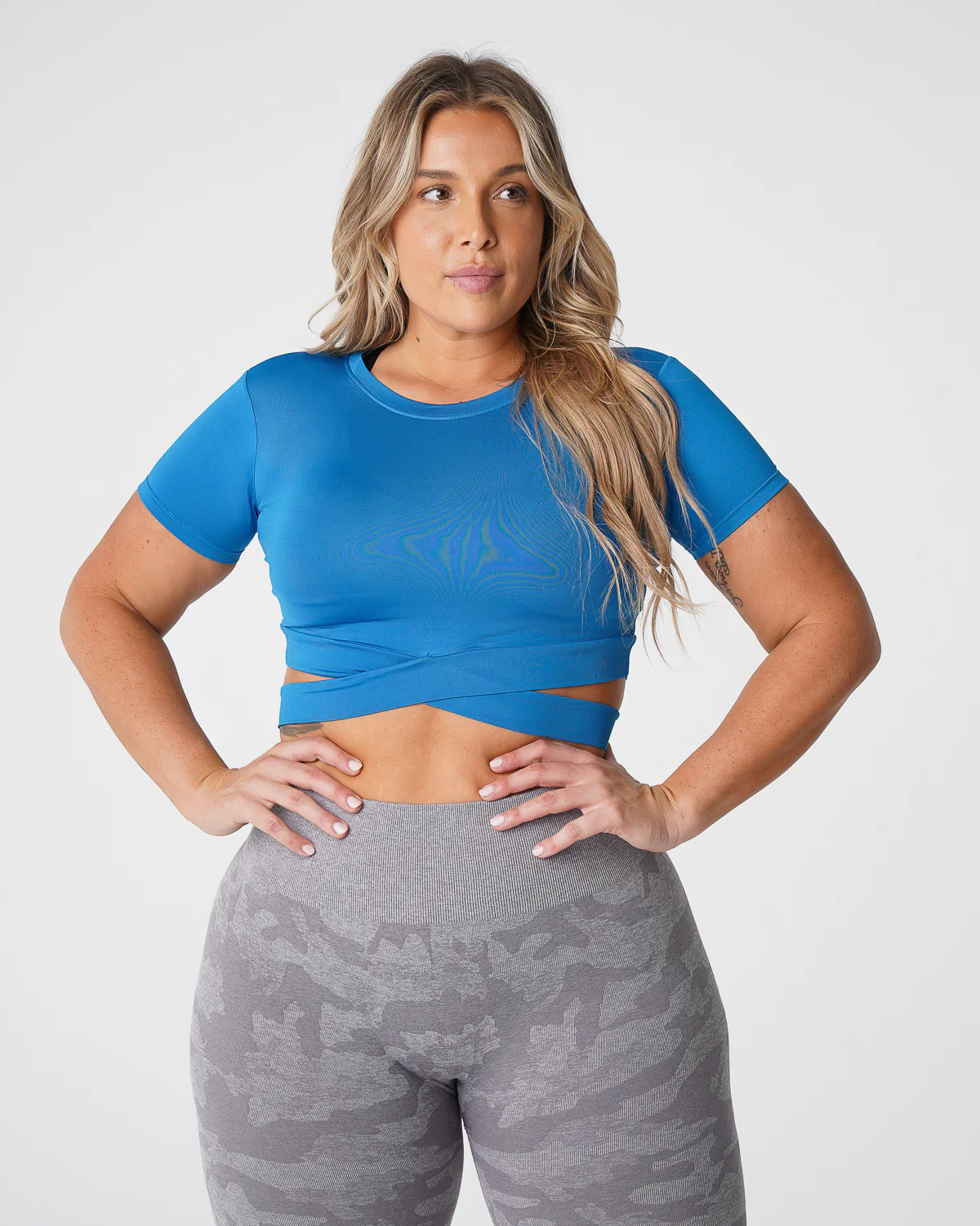 Cobalt Crossbody Tee - Image 4