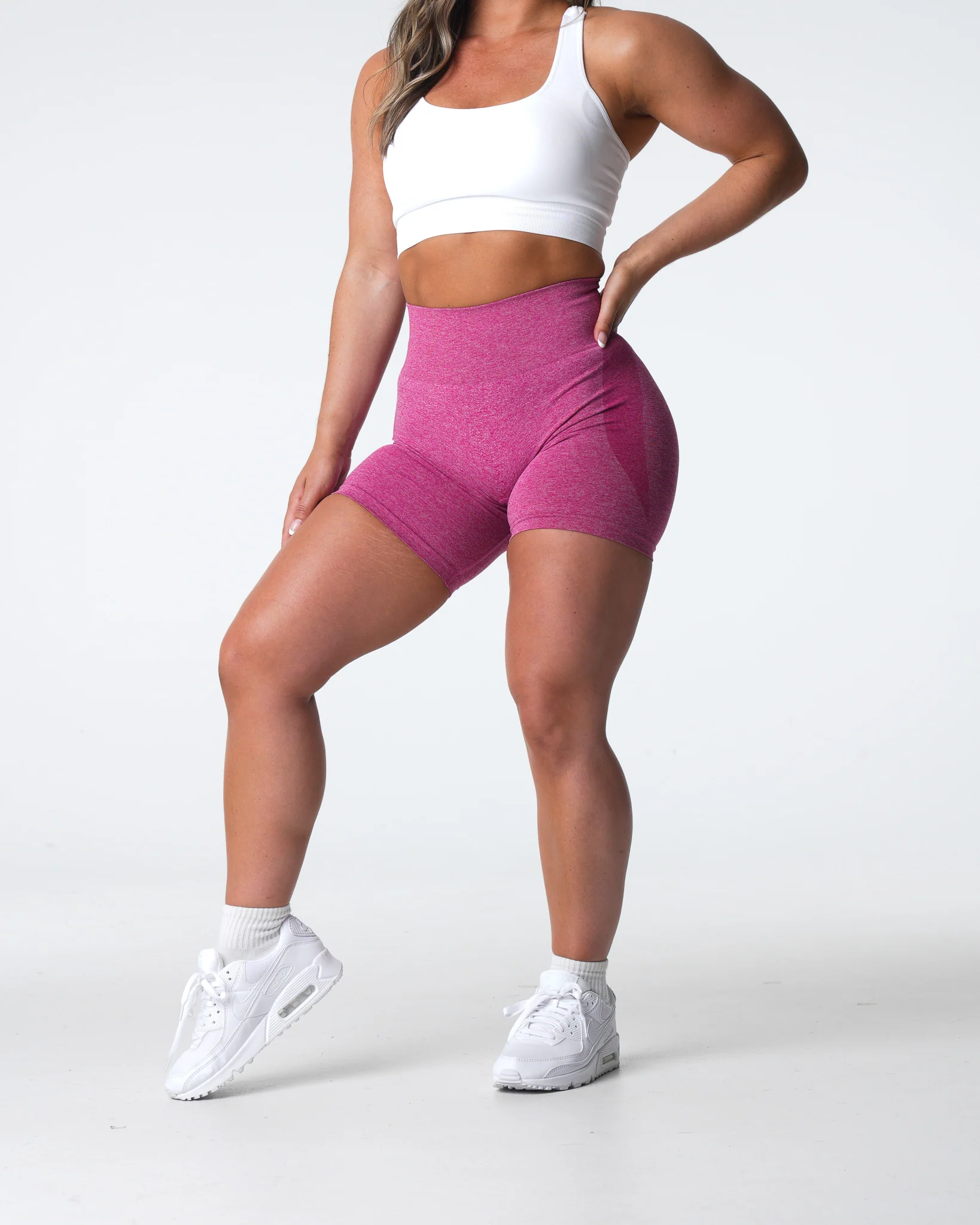 Crimson Contour Seamless Shorts - Image 4