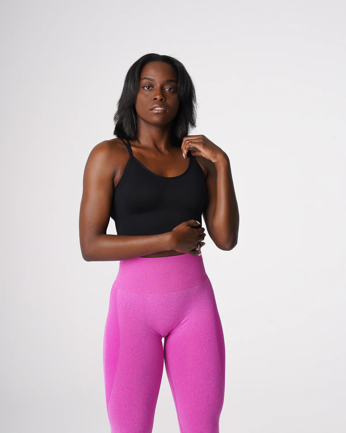 Black Flourish Seamless Bra - Image 2