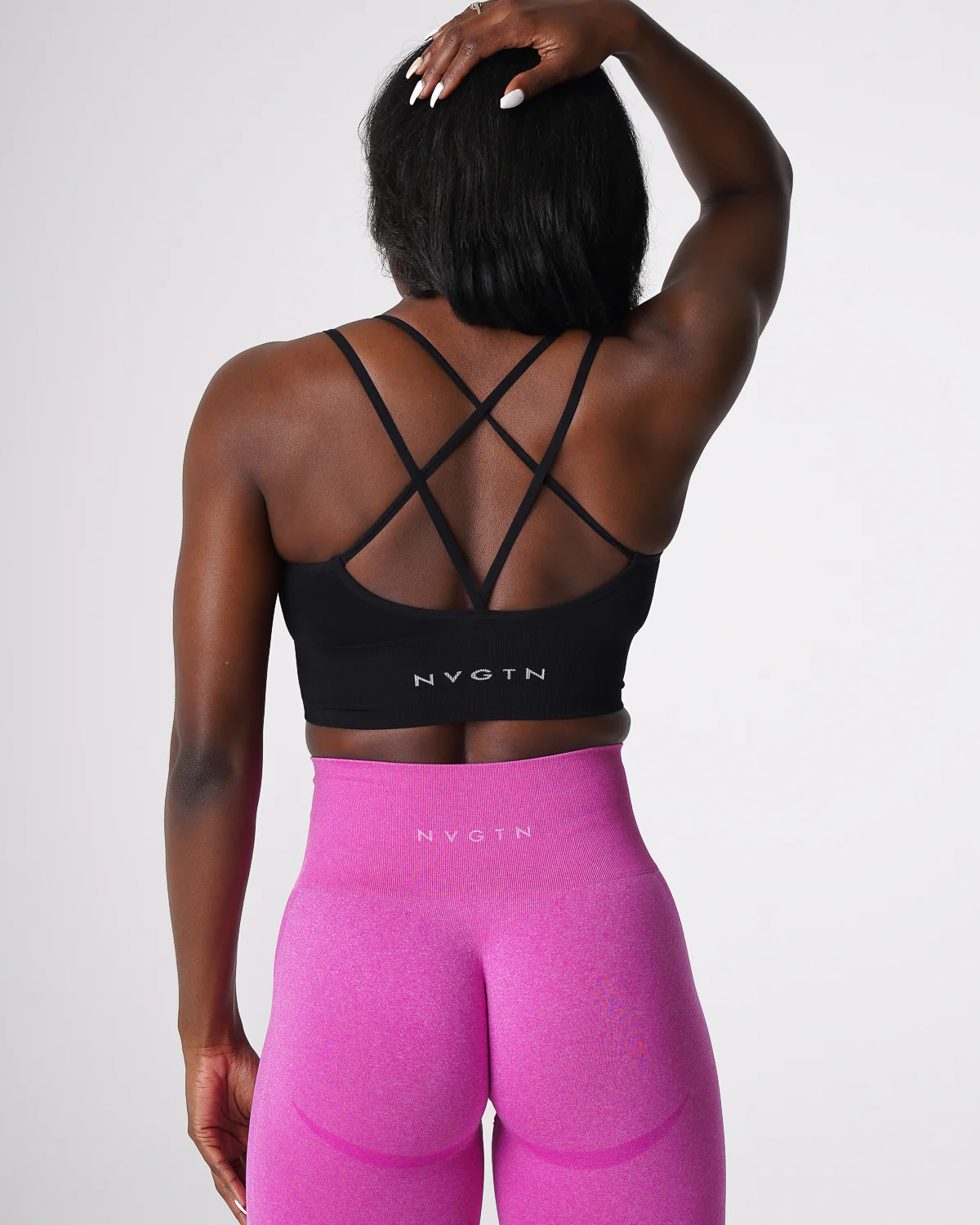 Black Flourish Seamless Bra - Image 3