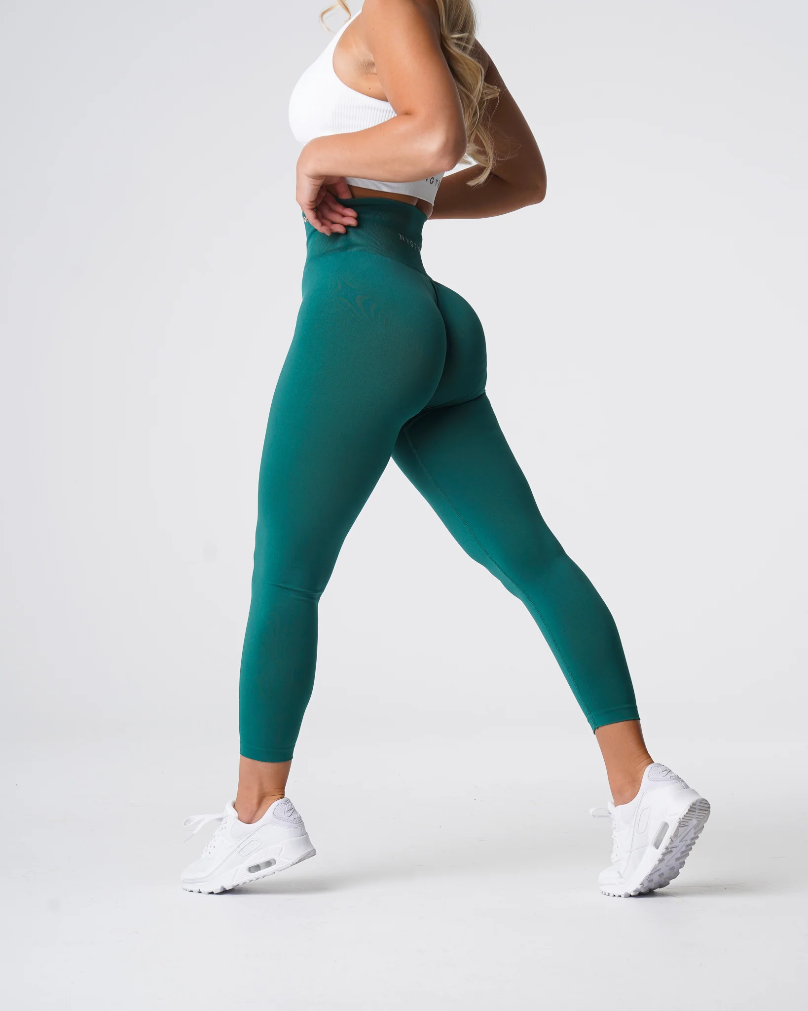 Emerald Solid Seamless Leggings - Image 4