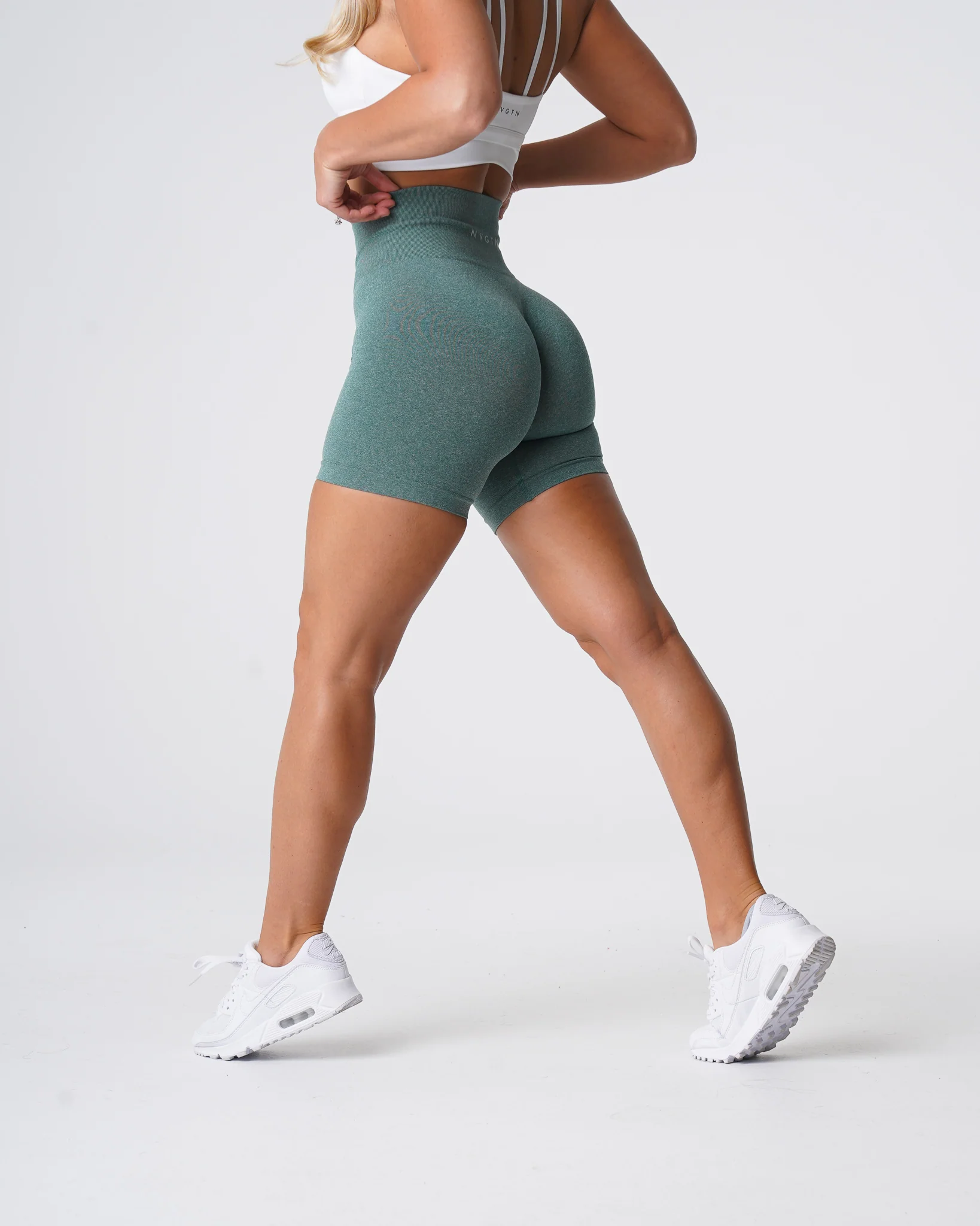 Forest Green Pro Seamless Shorts - Image 4