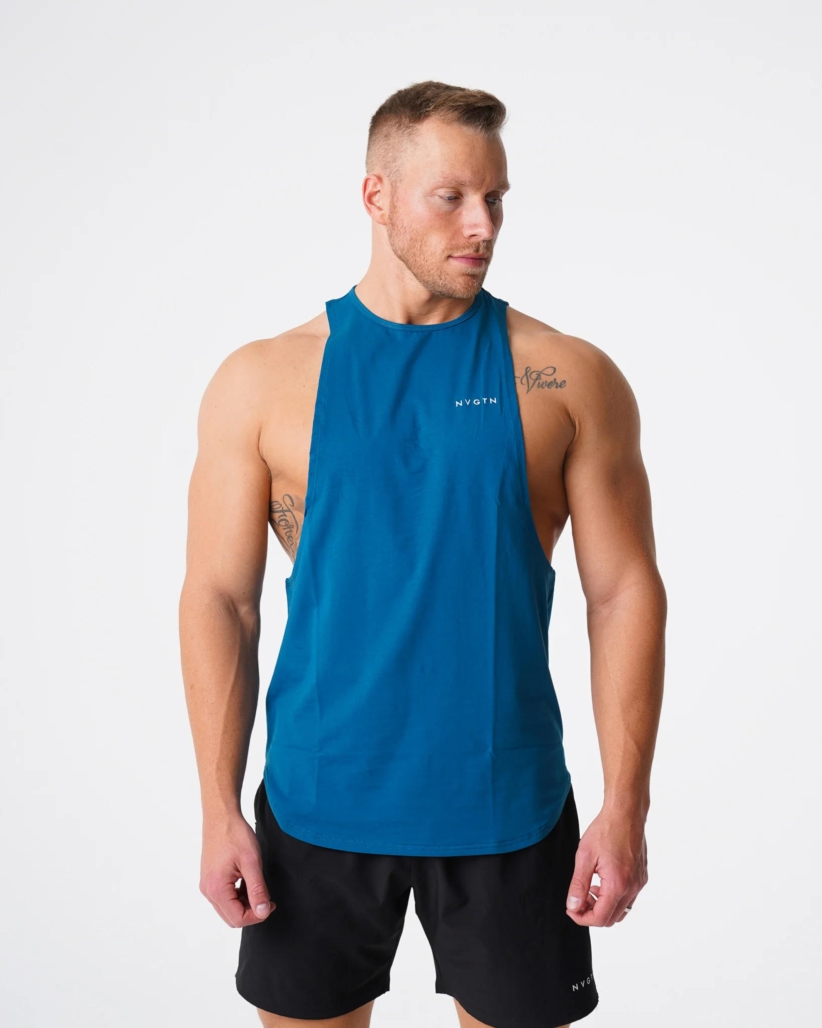 French Blue Pulse Edge Tank - Image 4