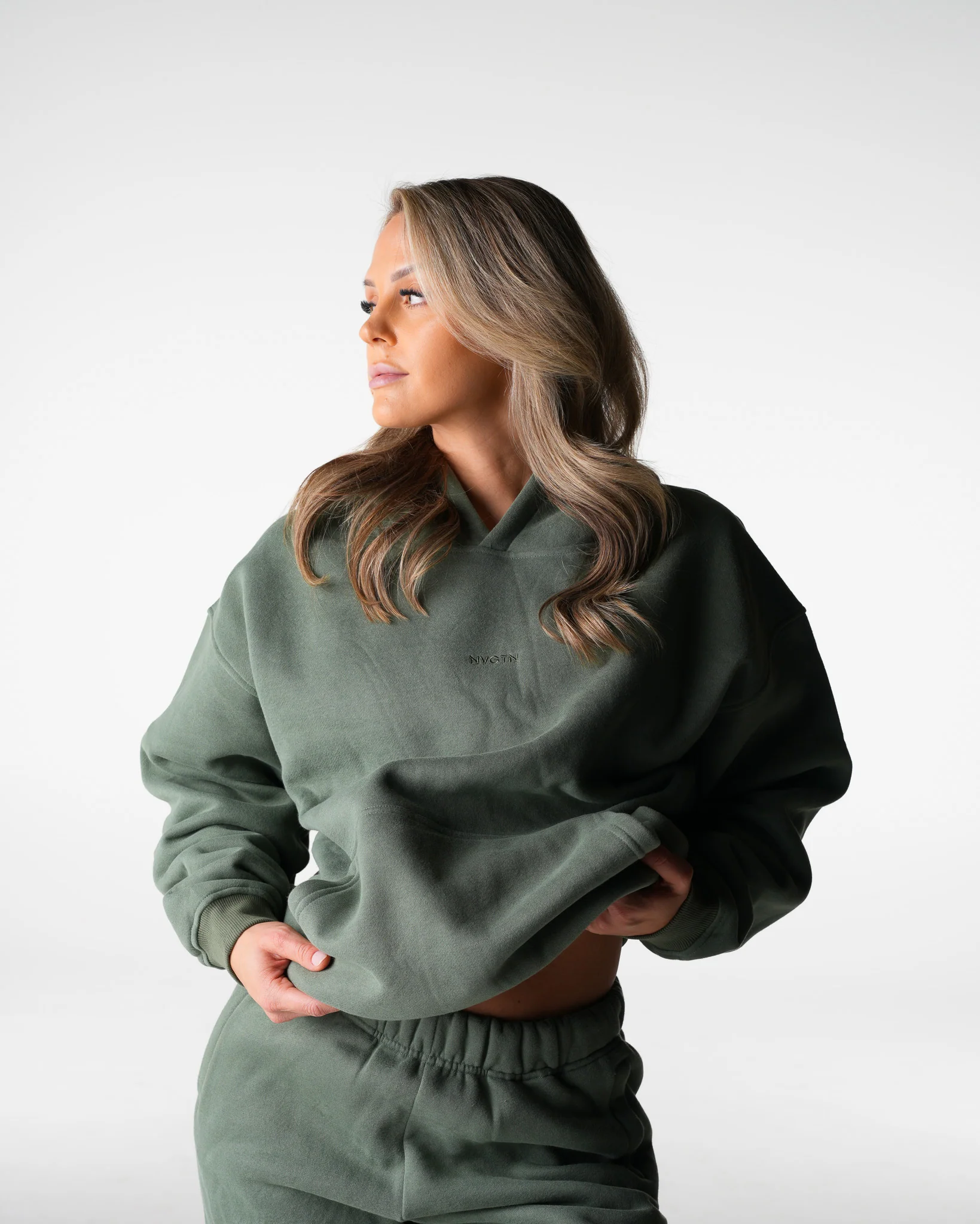 Frosted Olive Everyday Hoodie - Image 3