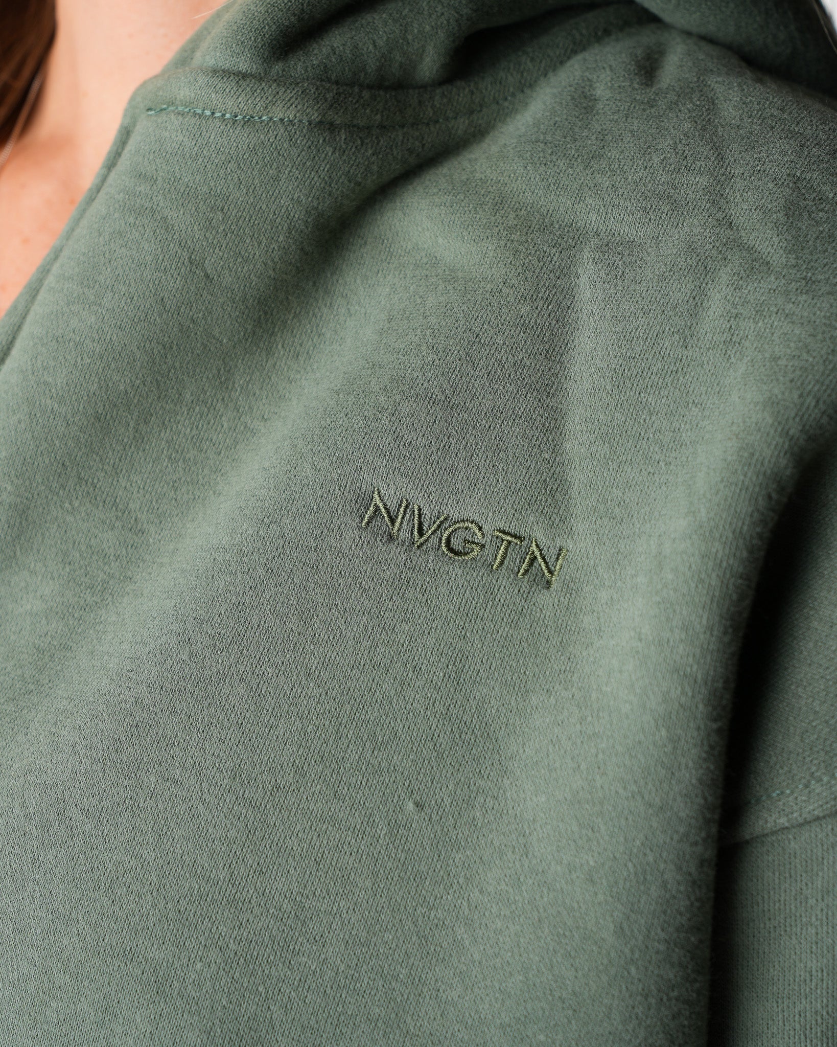 Frosted Olive Everyday Zip Up - Image 4