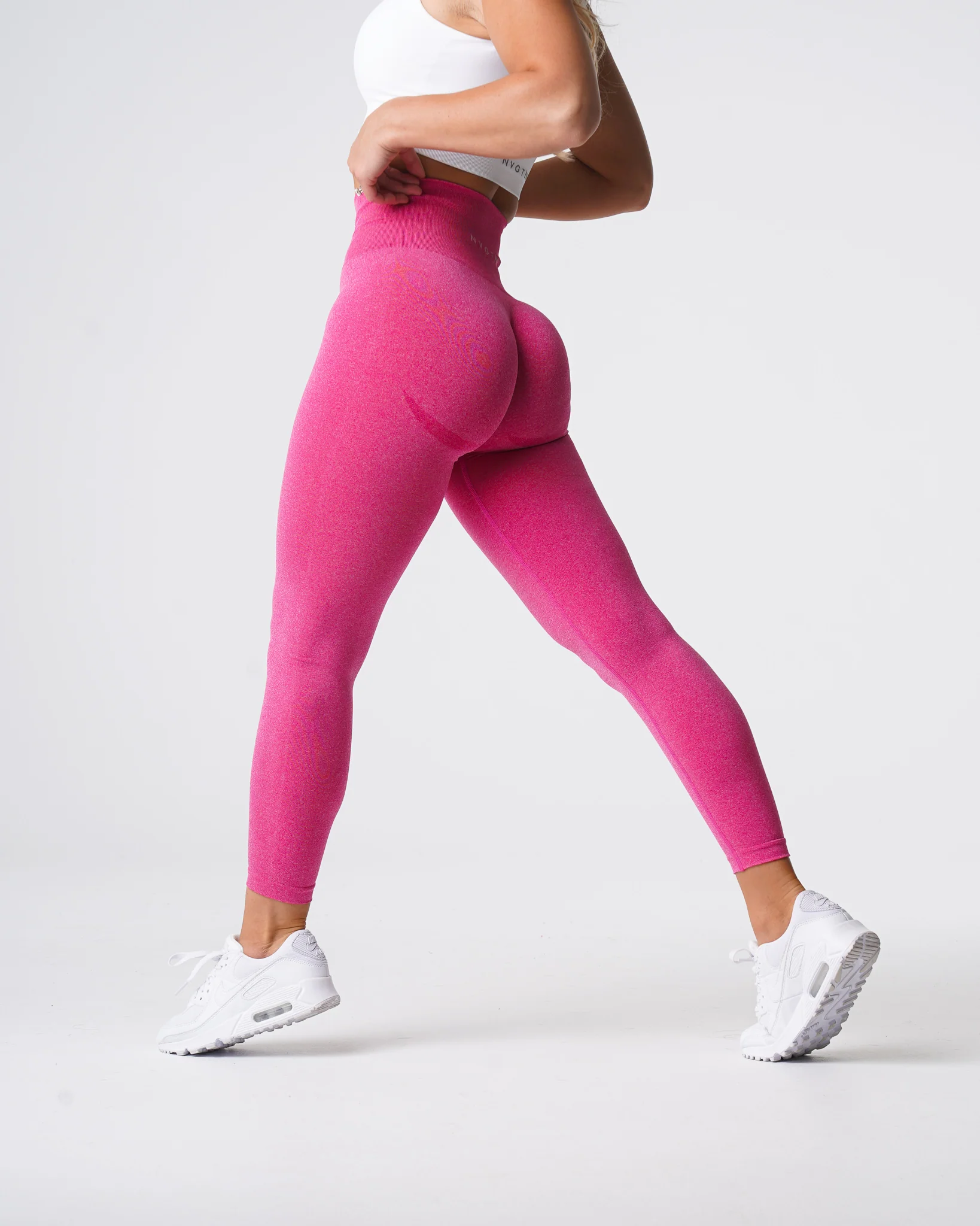 Fuchsia Curve Seamless Leggings - Image 4