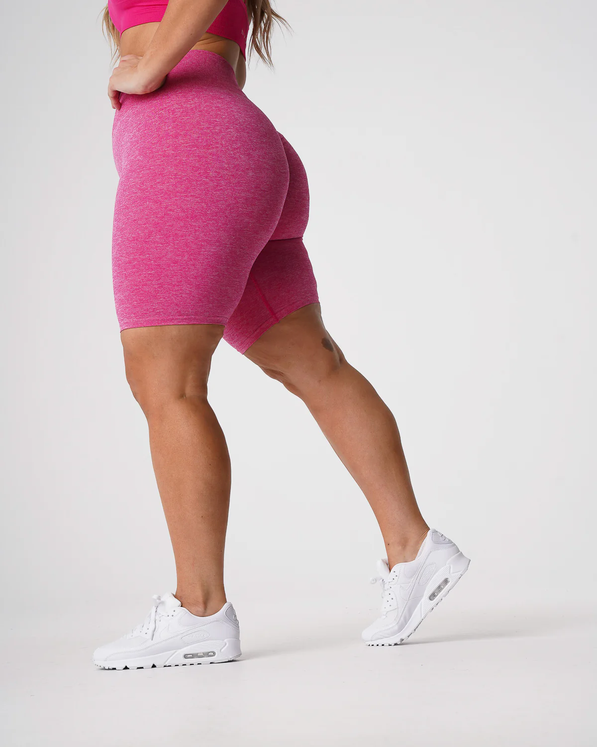 Fuchsia Scrunch Seamless Shorts - Image 3