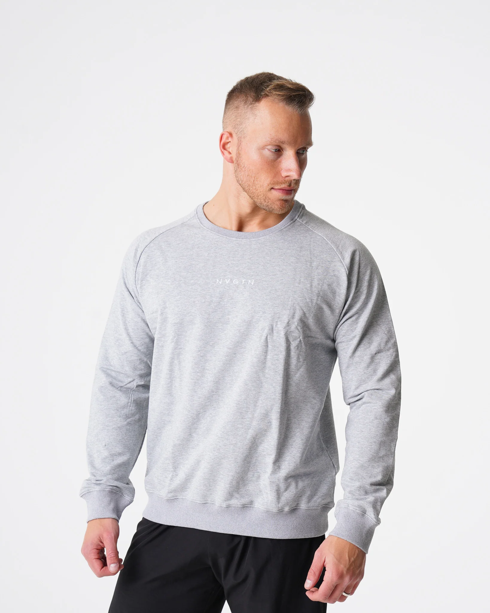 Grey Crew Neck Sweatshirt - Image 2