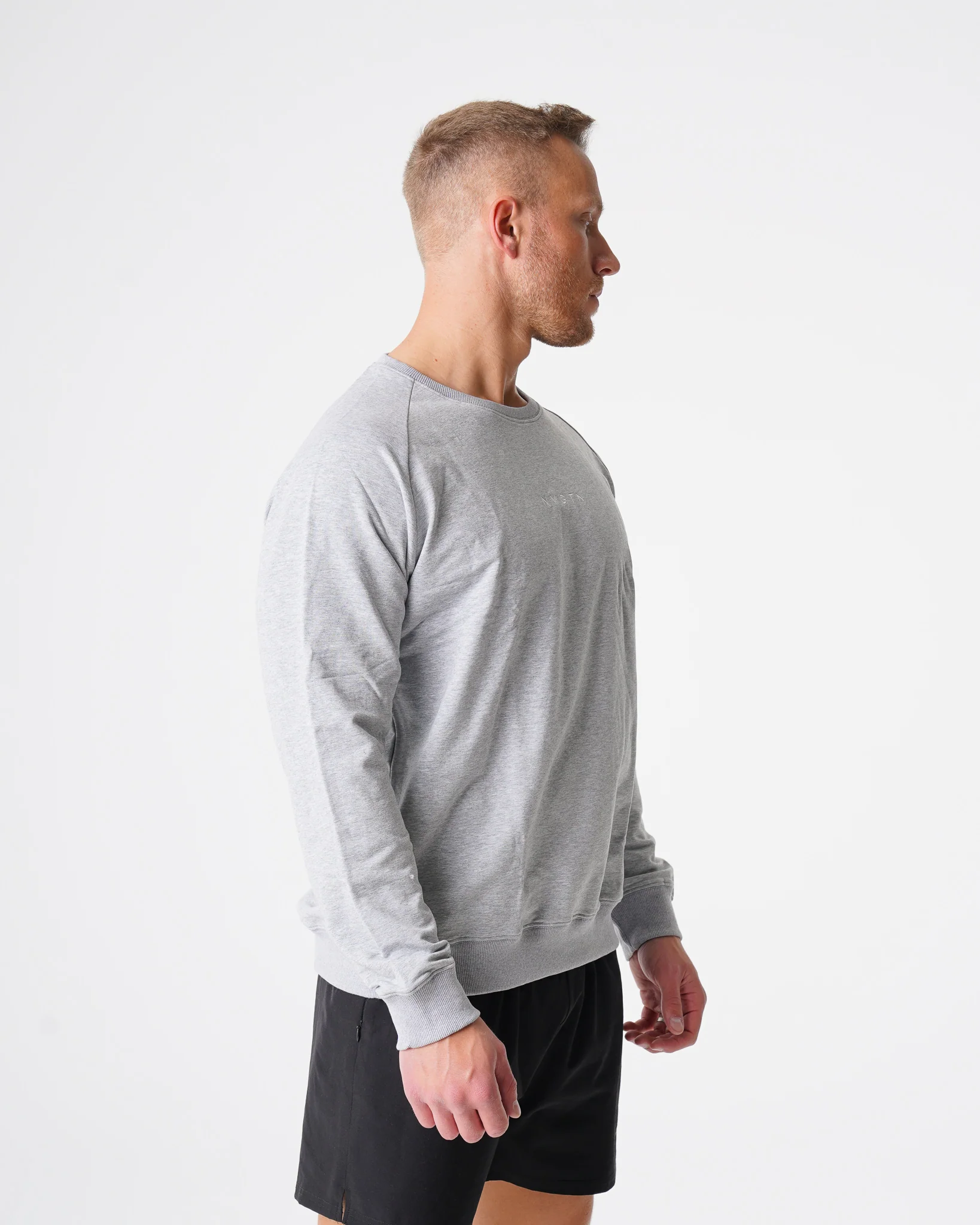 Grey Crew Neck Sweatshirt - Image 3