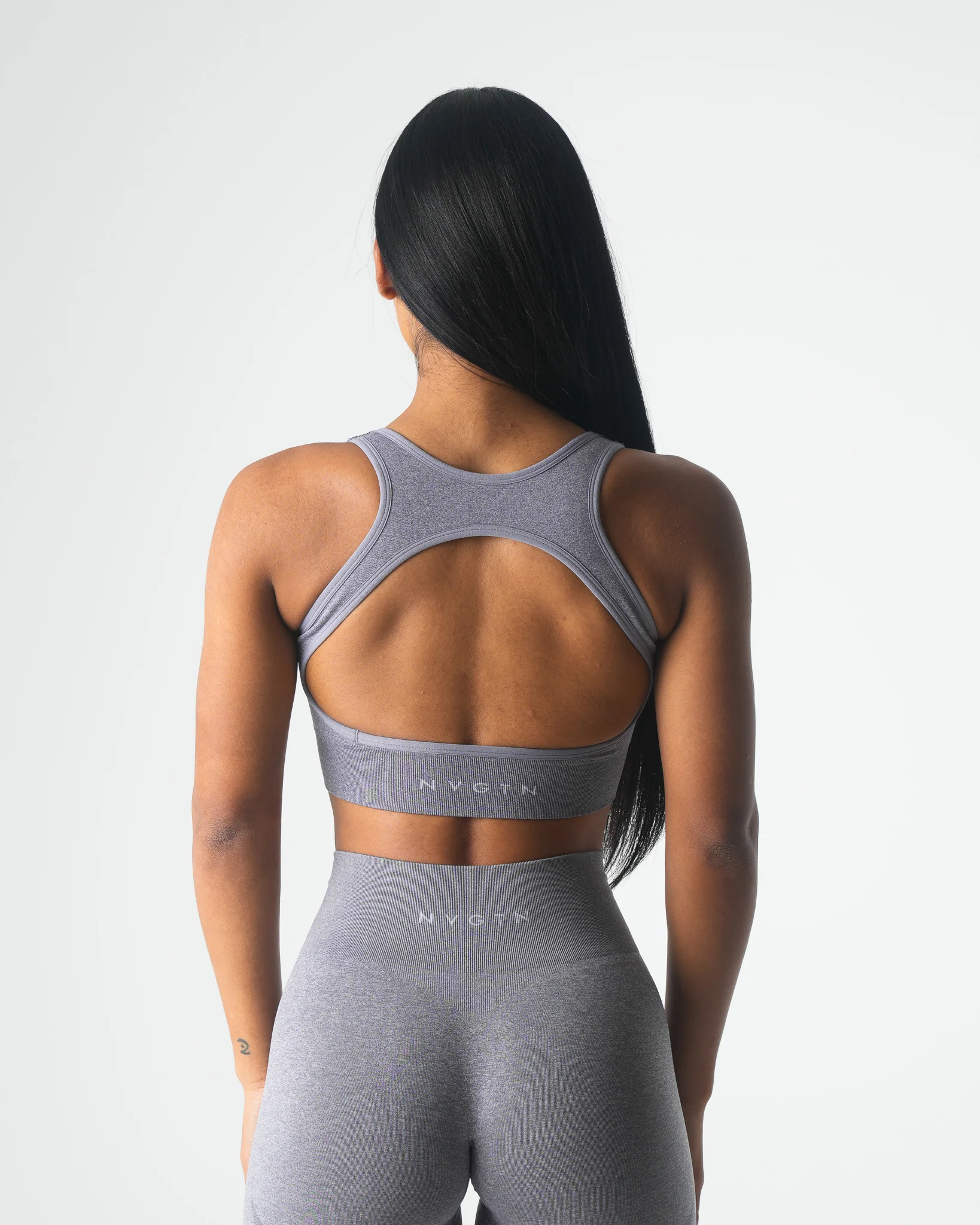 Grey Eclipse Seamless Bra - Image 2