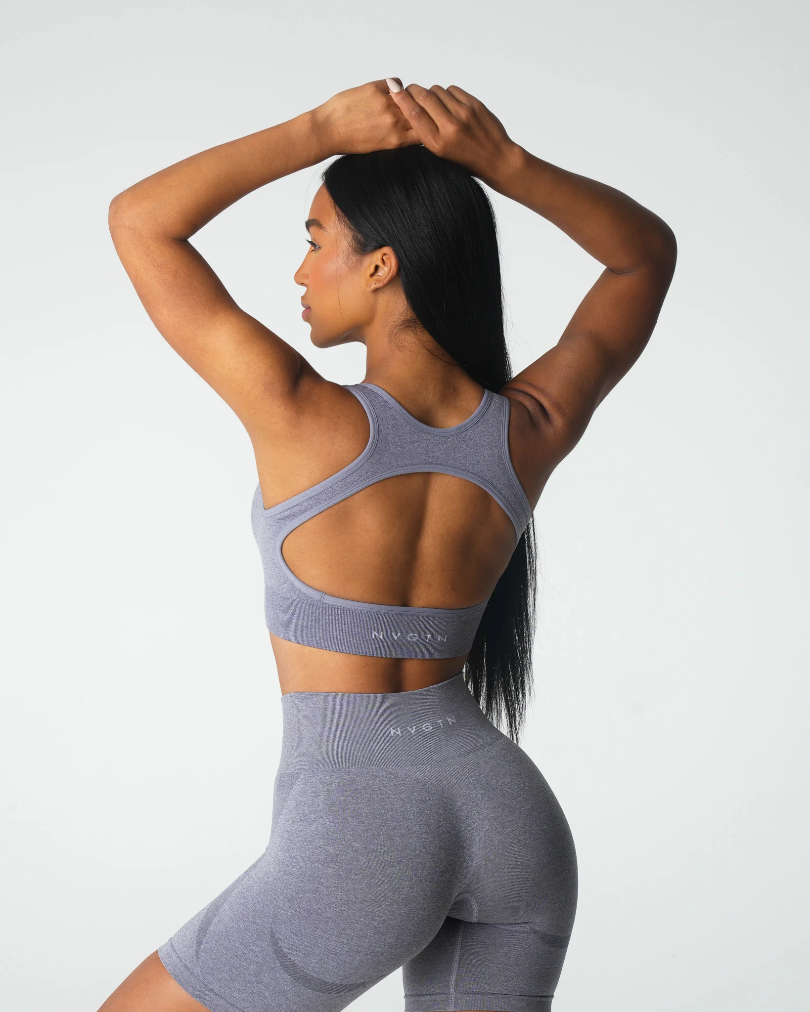 Grey Eclipse Seamless Bra - Image 4