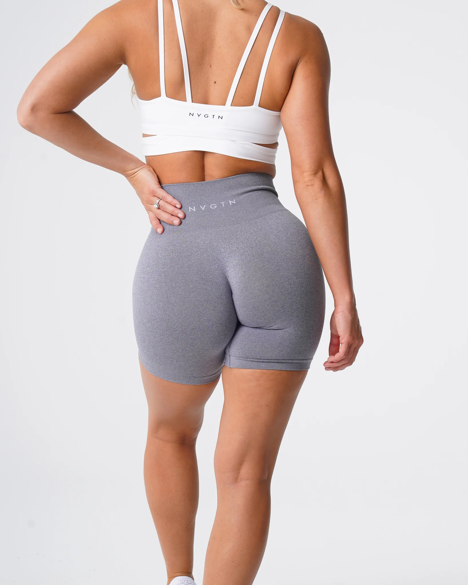 Grey Pro Seamless Shorts - Image 2
