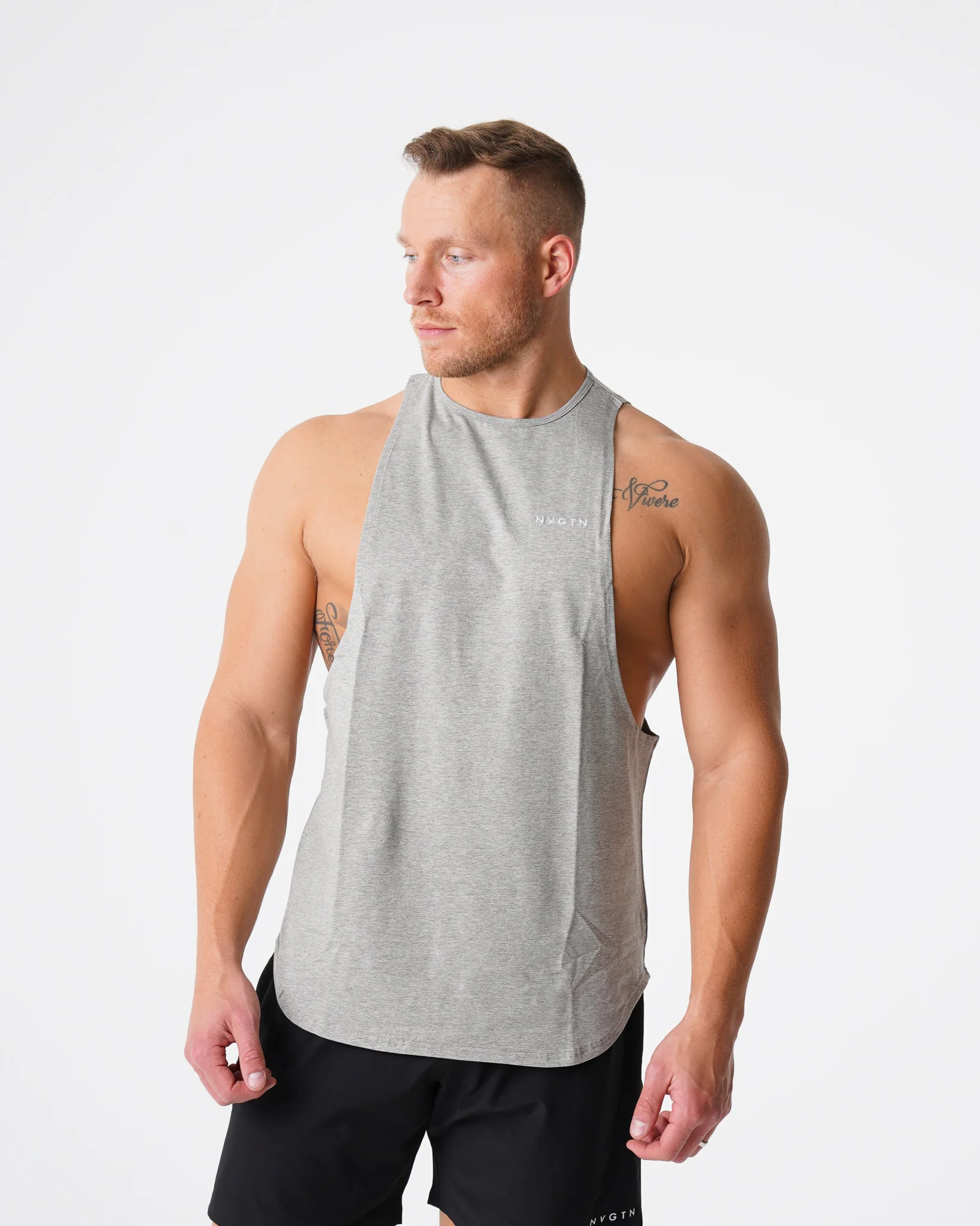 Grey Pulse Edge Tank