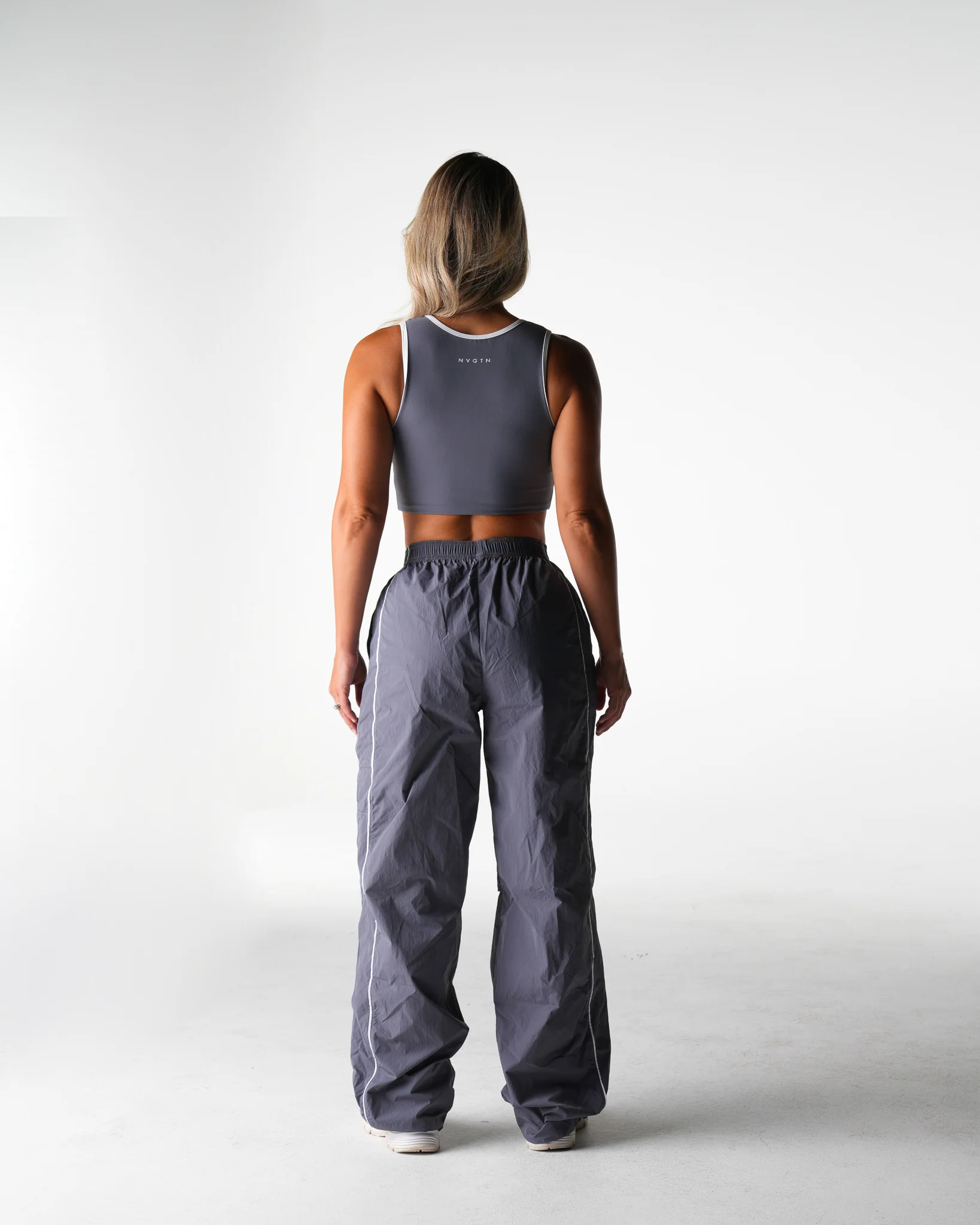 Grey Stride Windbreaker Pants - Image 4