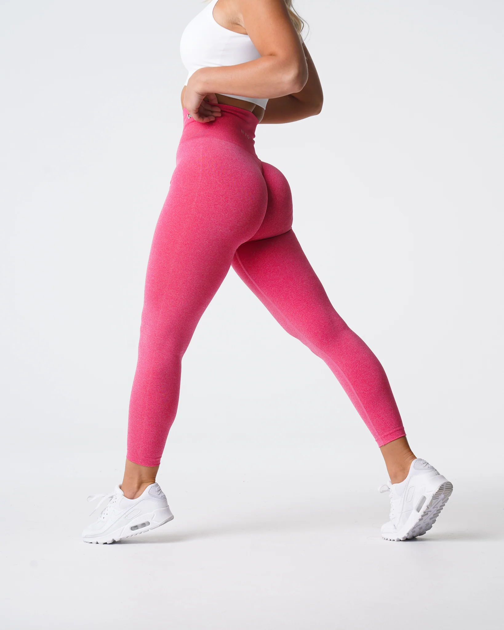 Hot Pink NV Seamless Leggings - Image 4