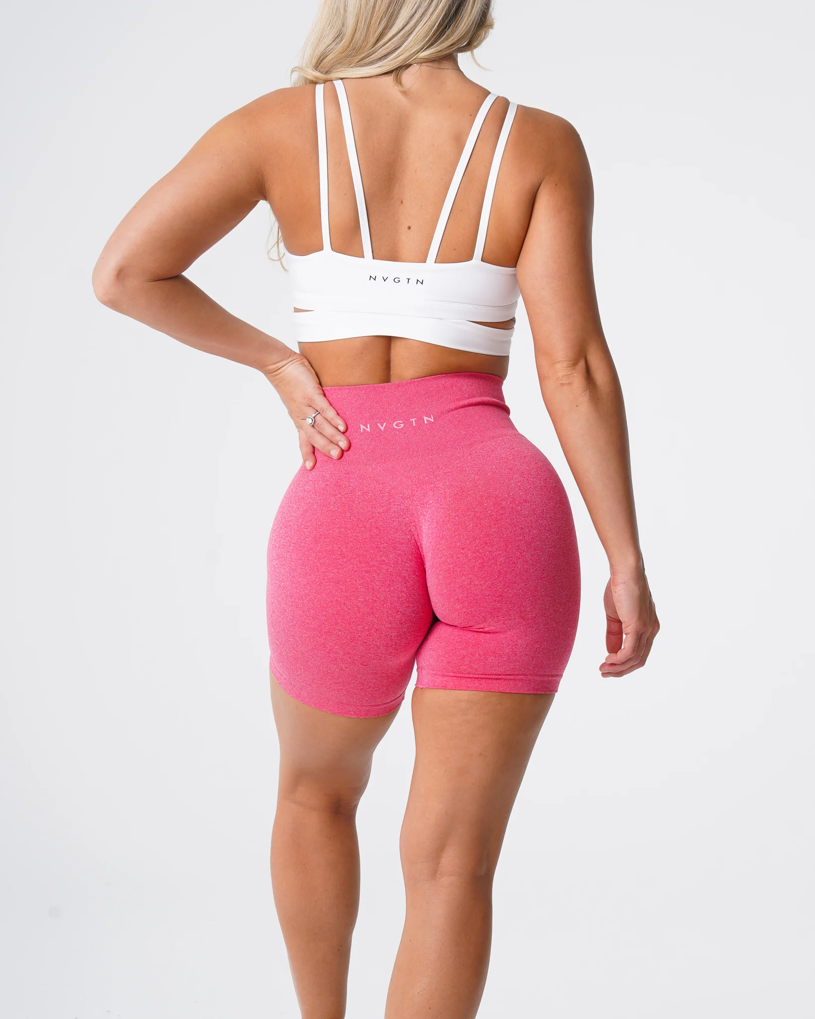 Hot Pink Pro Seamless Shorts - Image 2