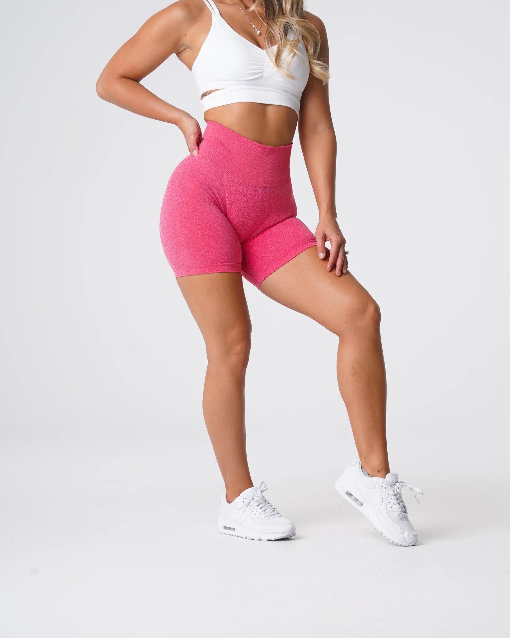 Hot Pink Pro Seamless Shorts - Image 3