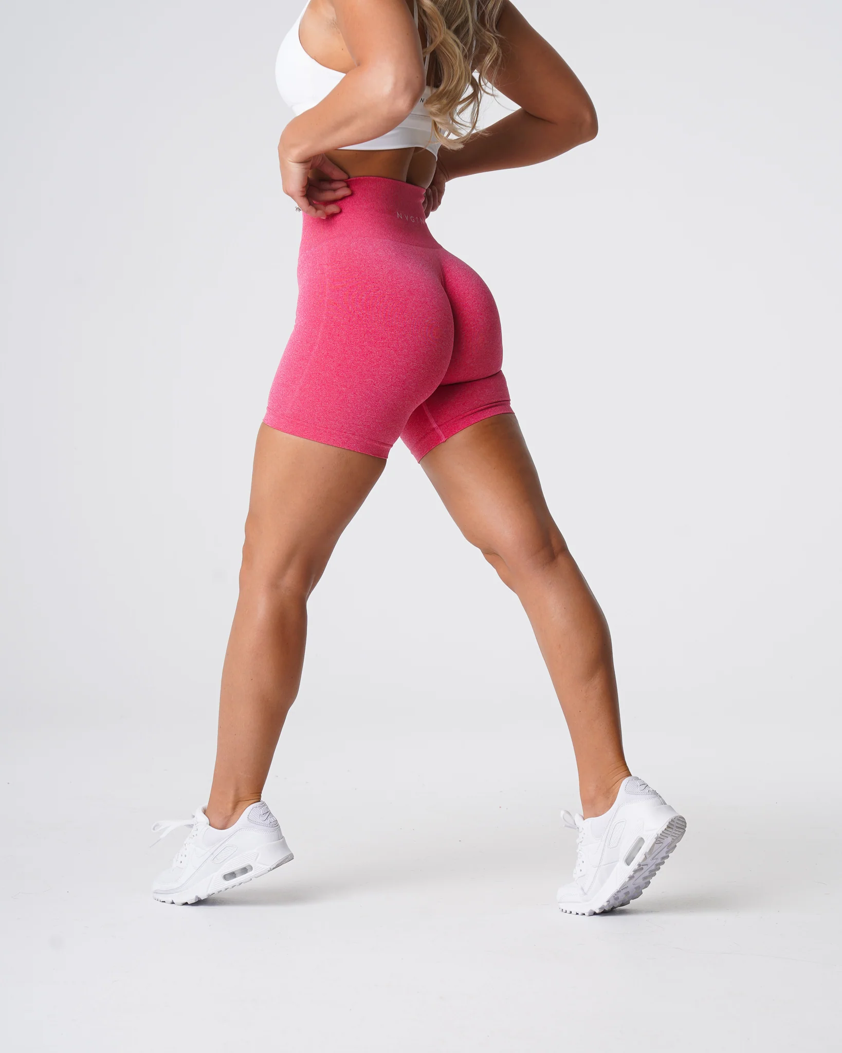 Hot Pink Pro Seamless Shorts - Image 4
