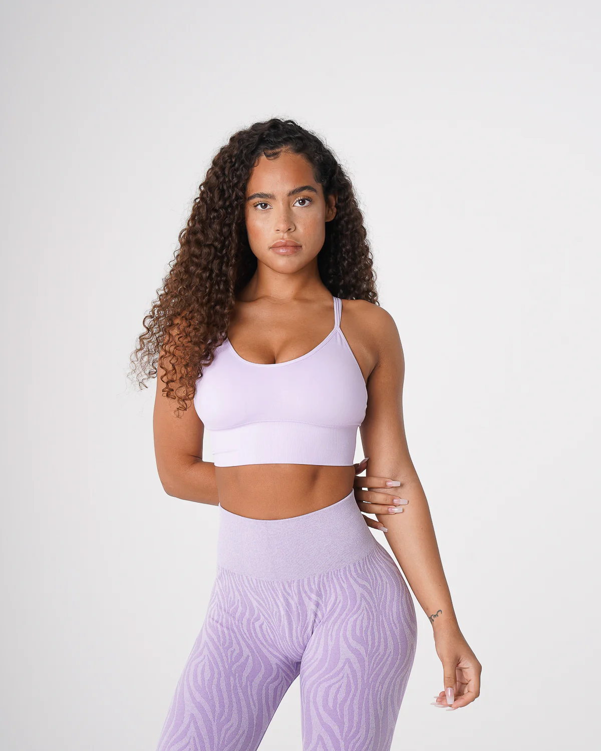 Lavender Flourish Seamless Bra - Image 2